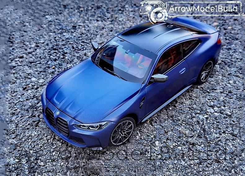 Picture of AeroModelBuild BMW M4 (Electric Blue) Two-Door Edition Built & Painted 1/18 Model Kit