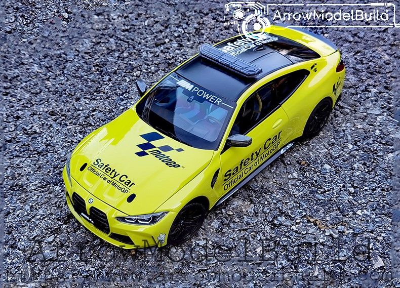 Picture of AeroModelBuild BMW M4 Safety Car (Canary Yellow) Two-Door Edition Built & Painted 1/18 Model Kit