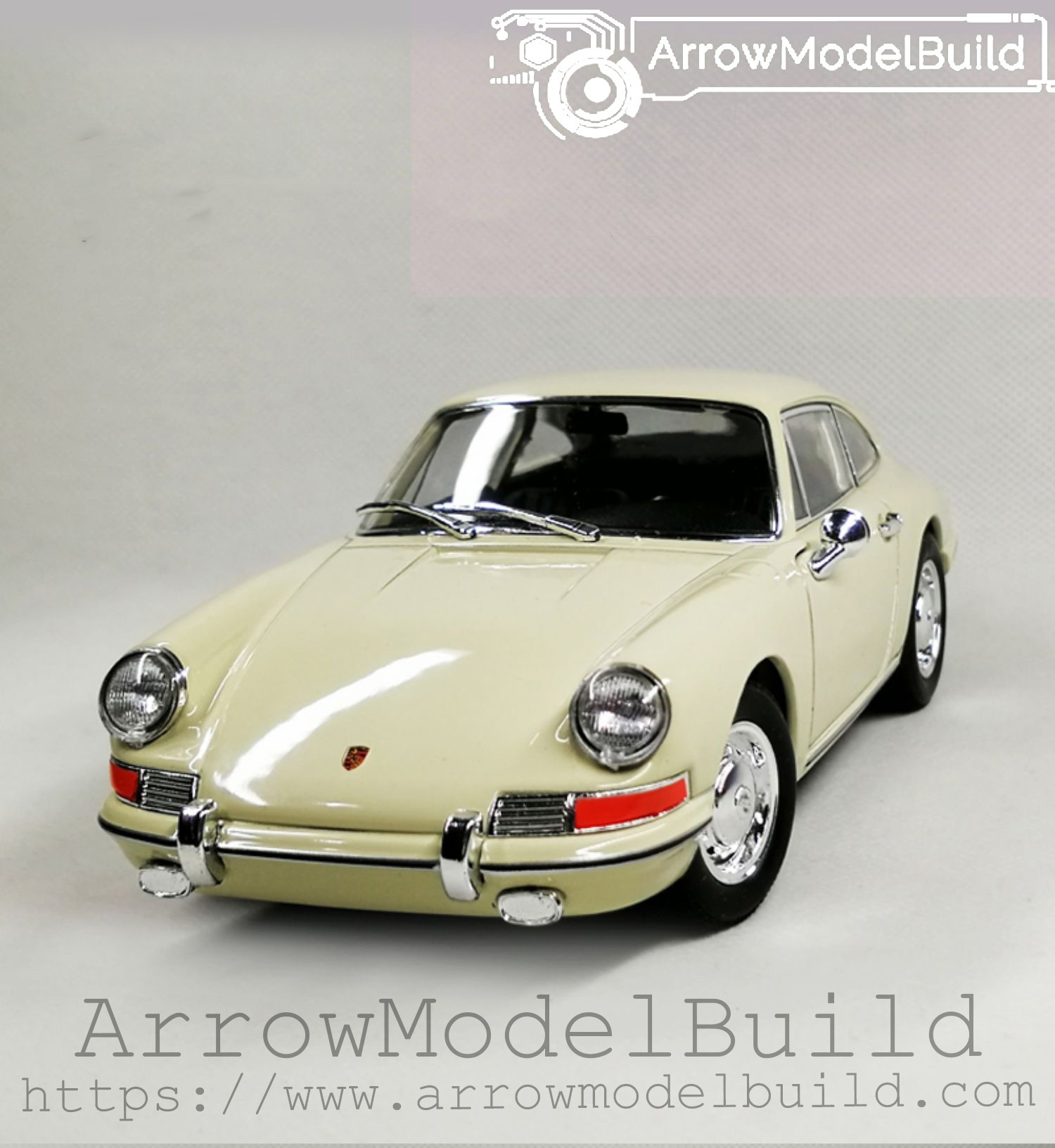 Picture of AeroModelBuild Porsche 911 GT3 (Ivory) Built & Painted 1/24 Model Kit
