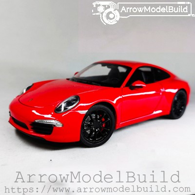 Picture of AeroModelBuild Porsche 911 GT3 (Red and Black Wheels Edition) Built & Painted 1/24 Model Kit
