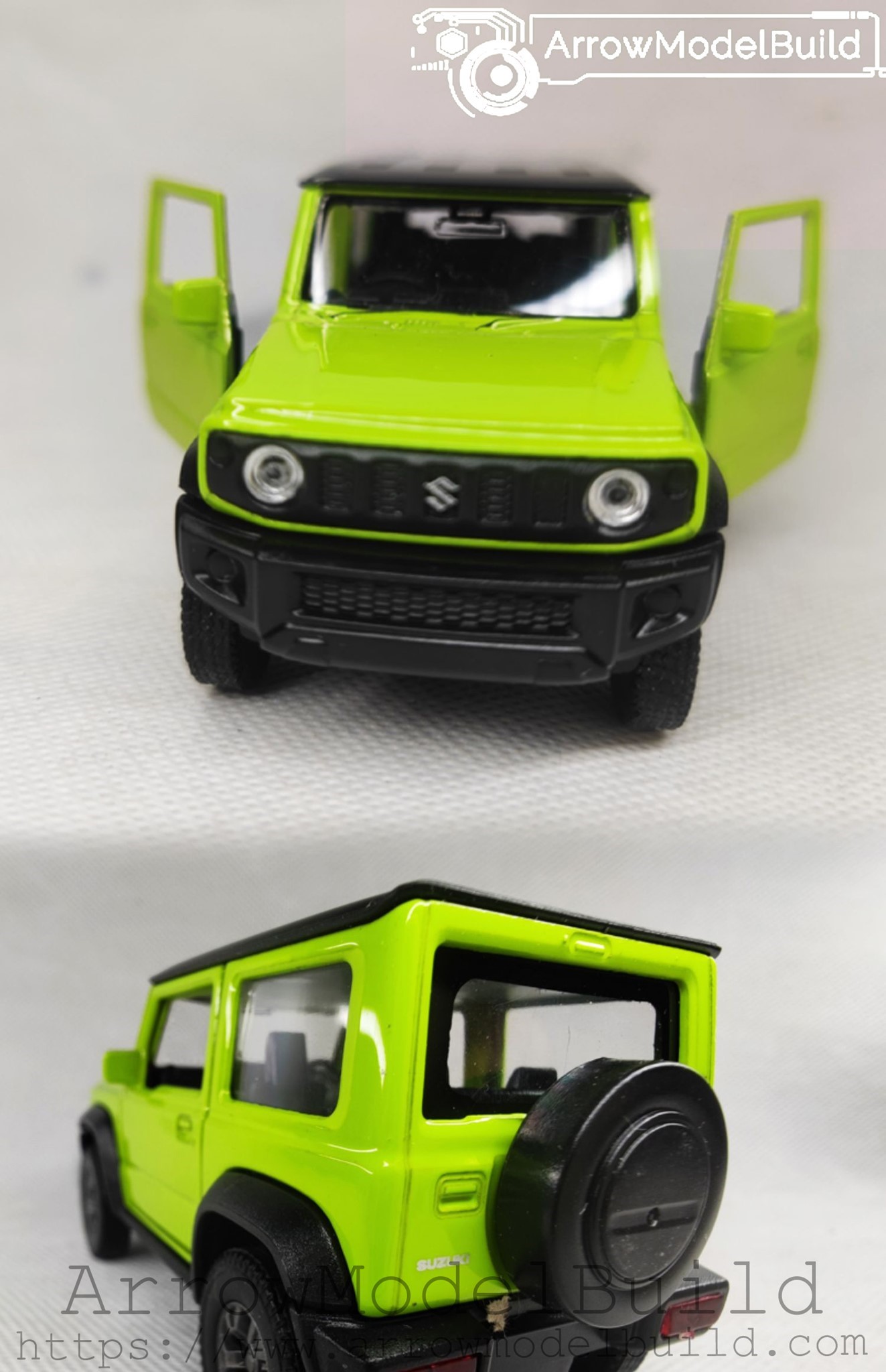 Picture of AeroModelBuild Suzuki Jimny (Grass Green) Built & Painted 1/36 Model Kit