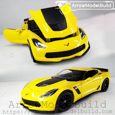 Picture of AeroModelBuild Chevrolet Corvette 2019 (Speed Yellow) Built & Painted 1/24 Model Kit