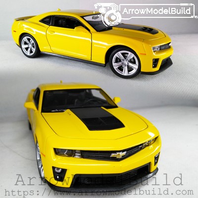 Picture of AeroModelBuild Chevrolet Camaro 2015 (Hornet Yellow) Built & Painted 1/24 Model Kit