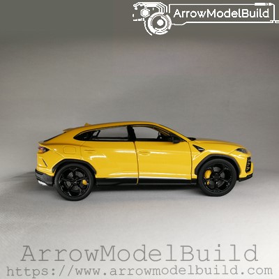 Picture of AeroModelBuild Lamborghini Urus Custom Color (Yellow and Black) Black-Wheeled Version Built & Painted 1/24 Model Kit