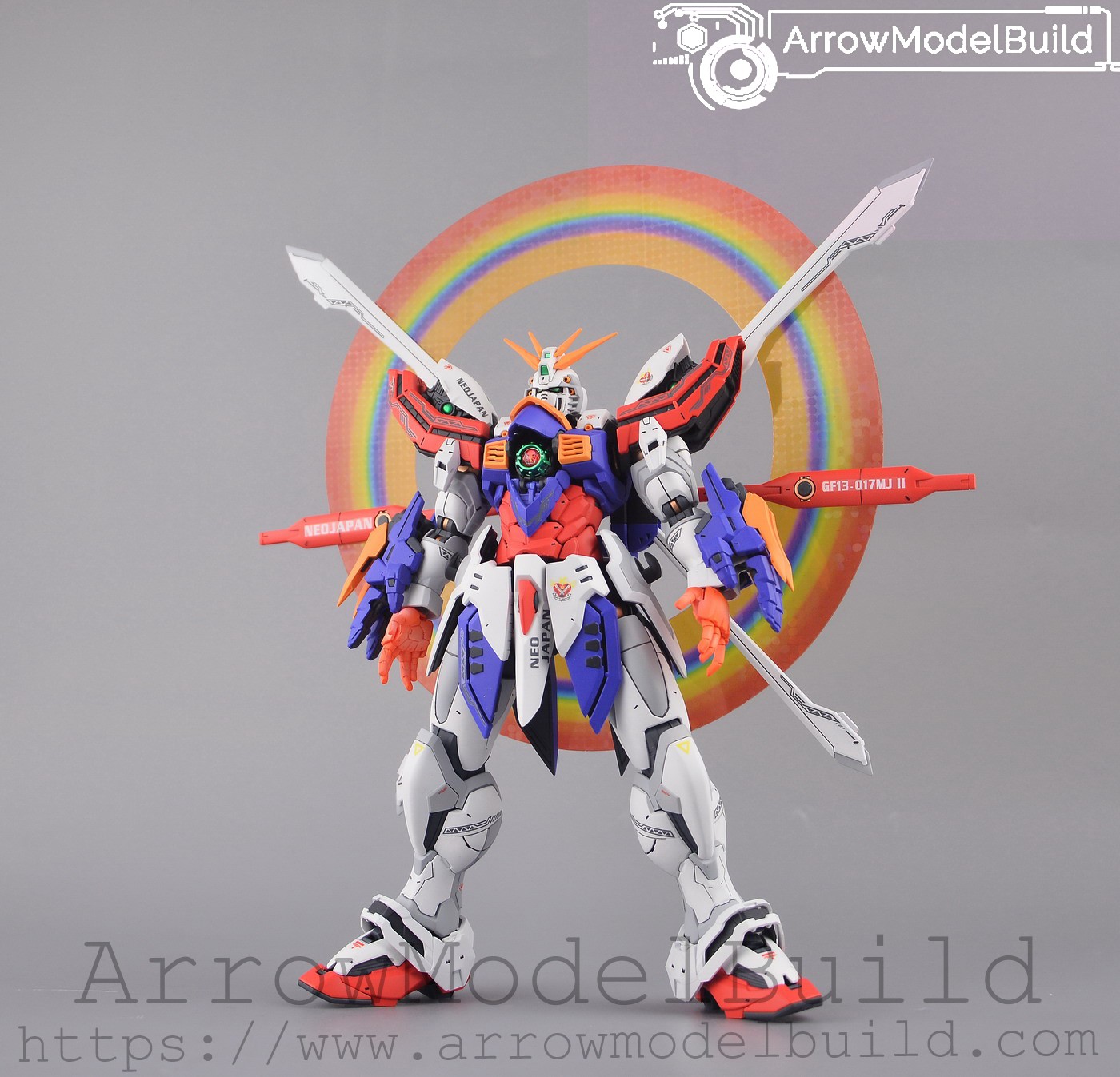 Picture of AeroModelBuild God Gundam (Custom Color) Built & Painted HIRM 1/100 Model Kit