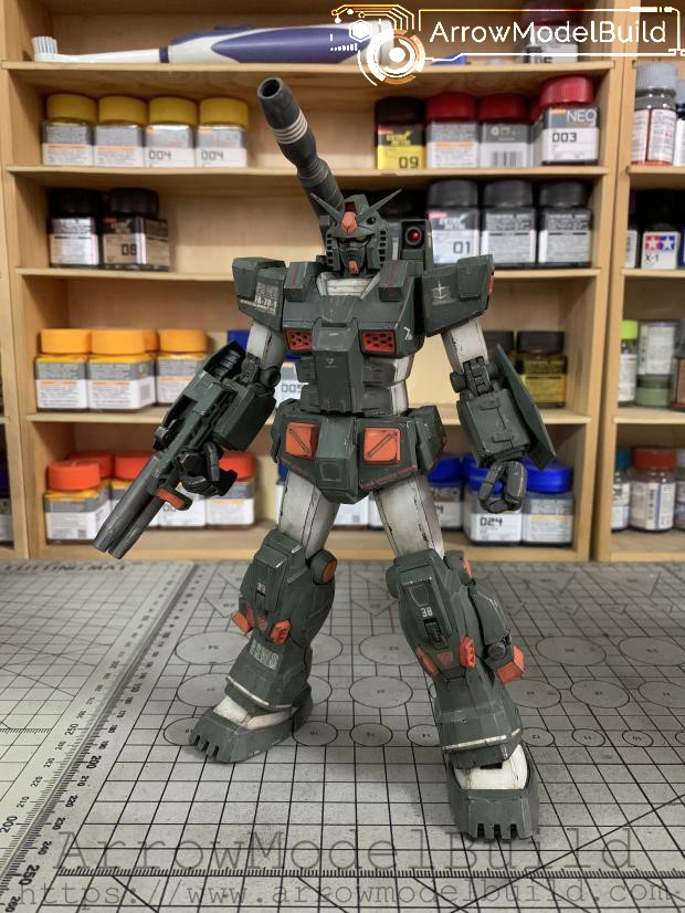 Picture of AeroModelBuild FA78 Full Armor Gundam Shadow Aging Built & Painted MG 1/100 Model Kit