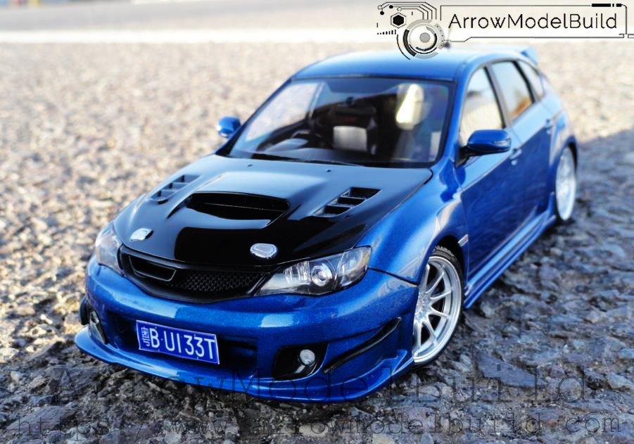 Picture of AeroModelBuild Subaru Impreza (Metallic Blue) Built & Painted 1/24 Model Kit