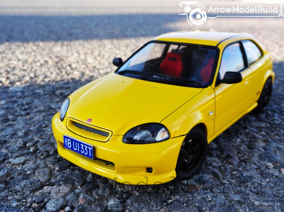 Picture of AeroModelBuild Honda Civic (Canary Yellow) Built & Painted 1/24 Model Kit