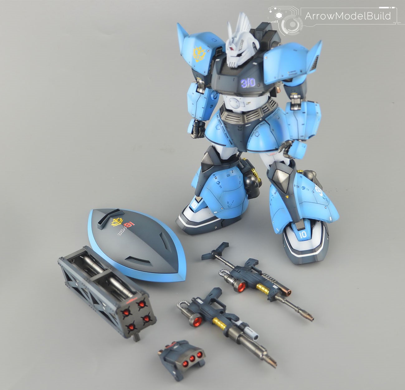 Picture of AeroModelBuild UMA Lightning's Gelgoog hight Mobility Type Built & Painted MG 1/100 Model Kit