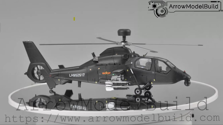 Picture of AeroModelBuild WZ-19 Black Whirlwind Helicopter Built & Painted 1/72 Model Kit