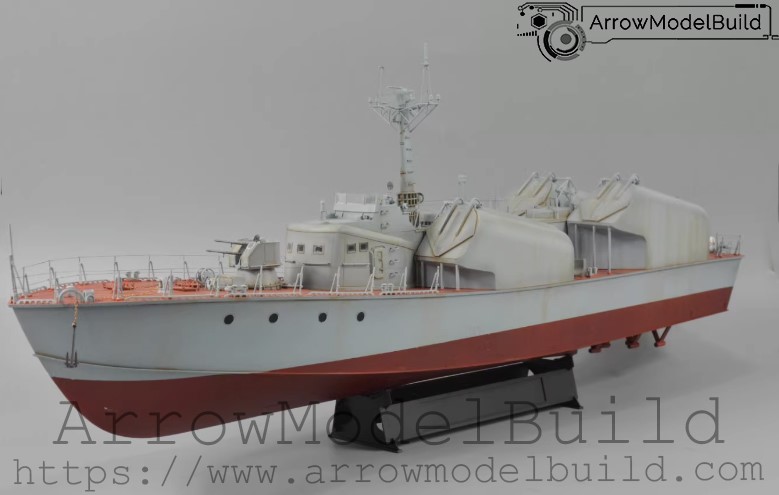 Picture of AeroModelBuild Type 21 Missile Boat Built & Painted 1/72 Model Kit