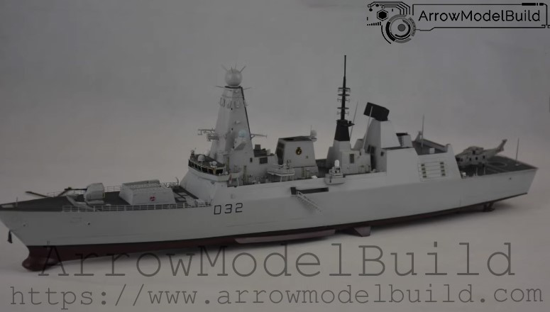 Picture of AeroModelBuild Royal Navy Type 45 Destroyer Built & Painted 1/350 Model Kit