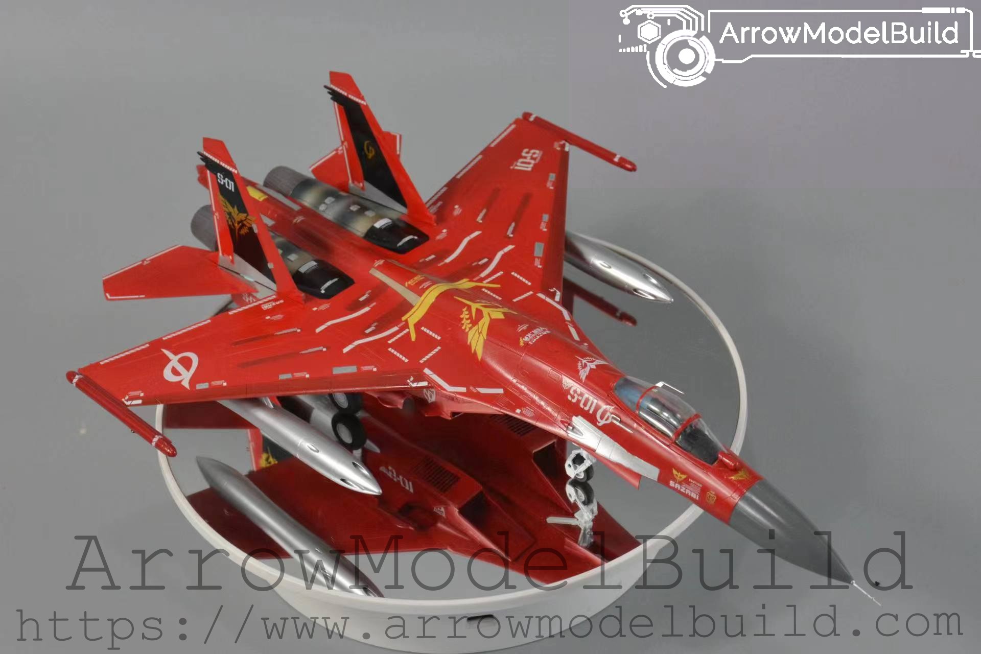 Picture of AeroModelBuild SU-27 Char’s Sazabi Version Built & Painted 1/35 Model Kit