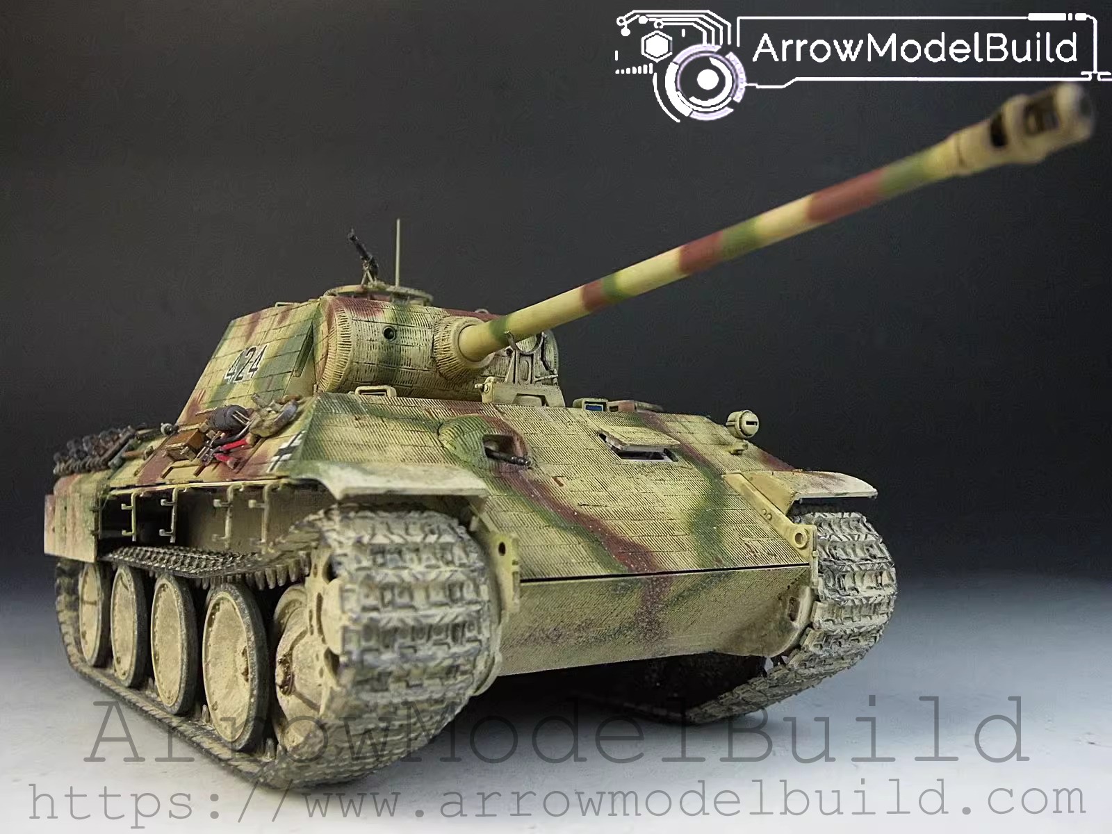Picture of AeroModelBuild Sanhua Anti-Magnetic Leopard A Built & Painted 1/35 Model Kit