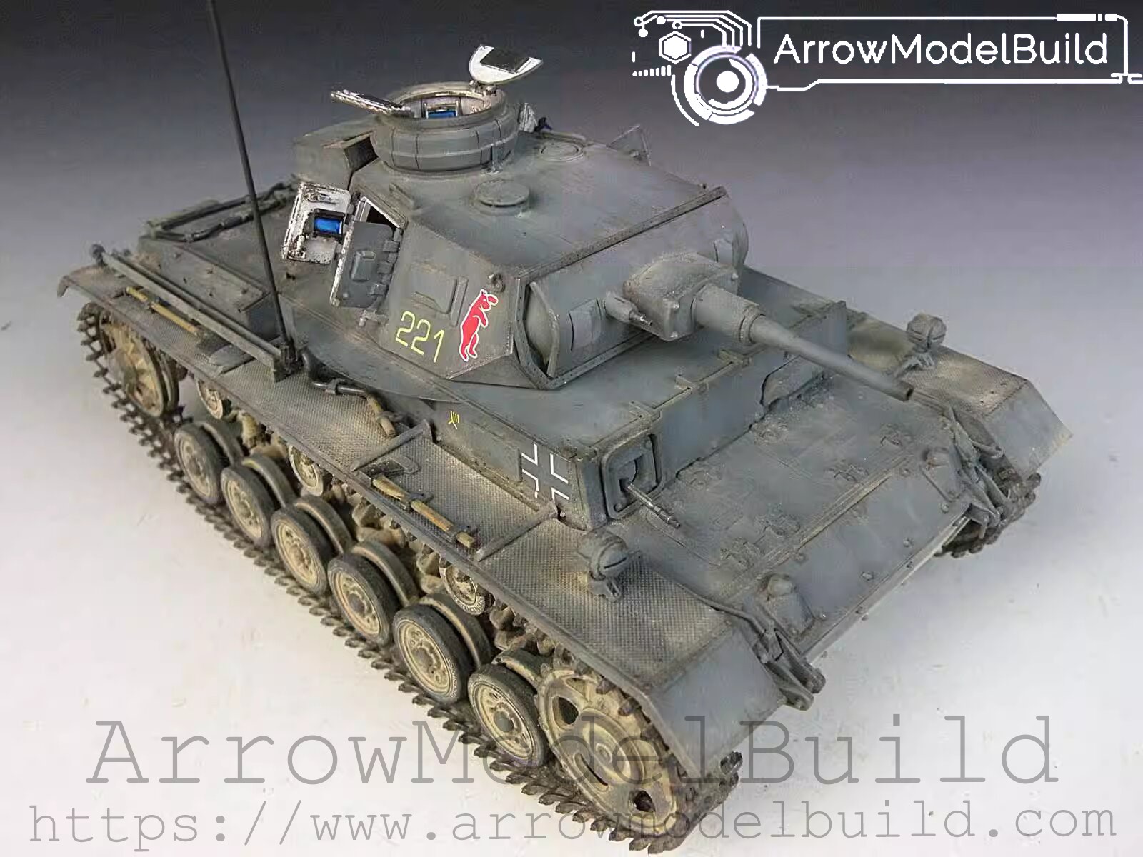 Picture of AeroModelBuild Type 3 H Tank Vehicle Built & Painted 1/35 Model Kit