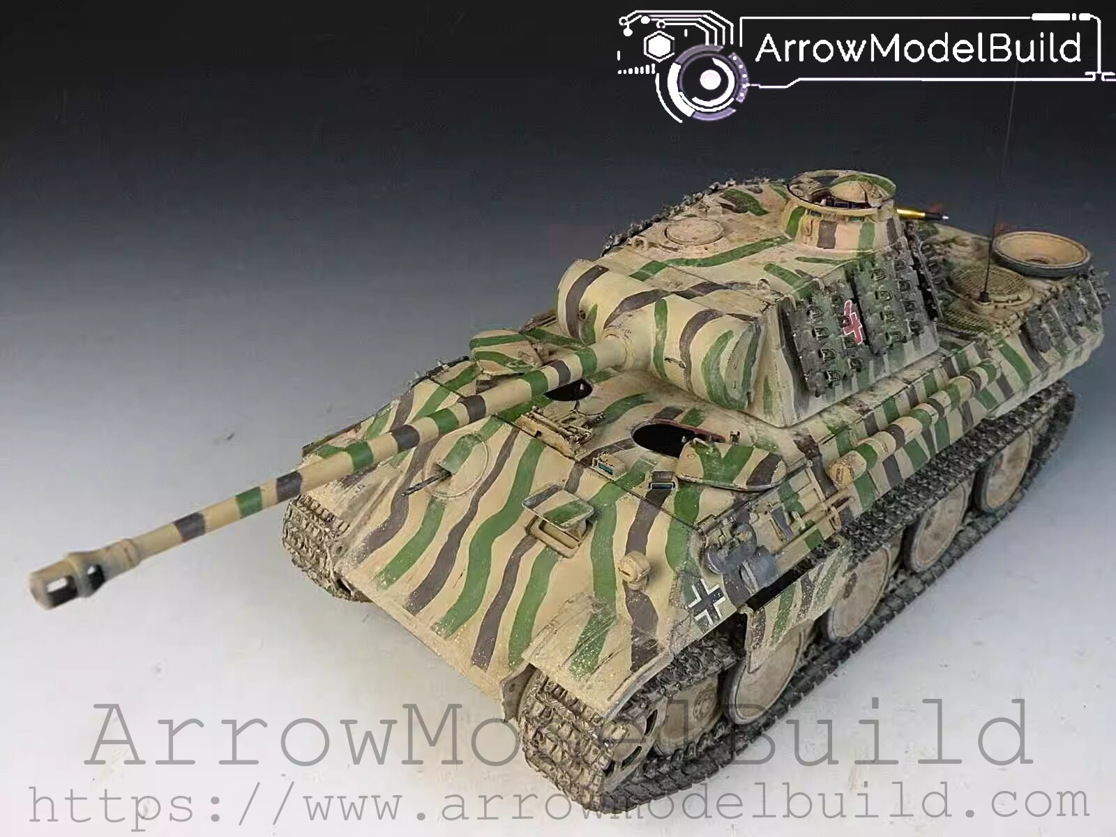 Picture of AeroModelBuild Leopard A Tank Vehicle Built & Painted 1/35 Model Kit
