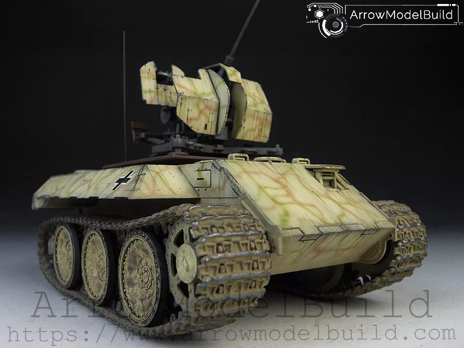 Picture of AeroModelBuild Anti-Air Leopard Lolita Tank Vehicle Built & Painted 1/35 Model Kit