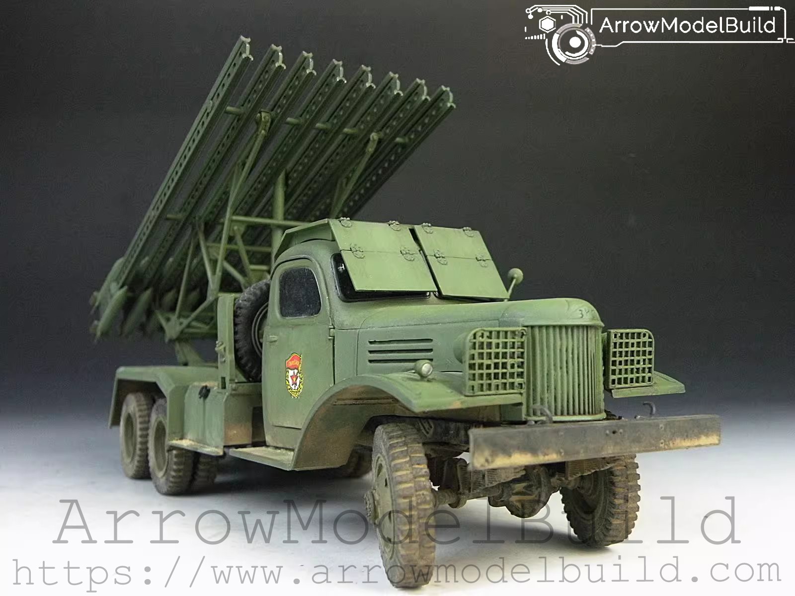 Picture of AeroModelBuild Katyusha Rocket Launcher Built & Painted 1/35 Model Kit