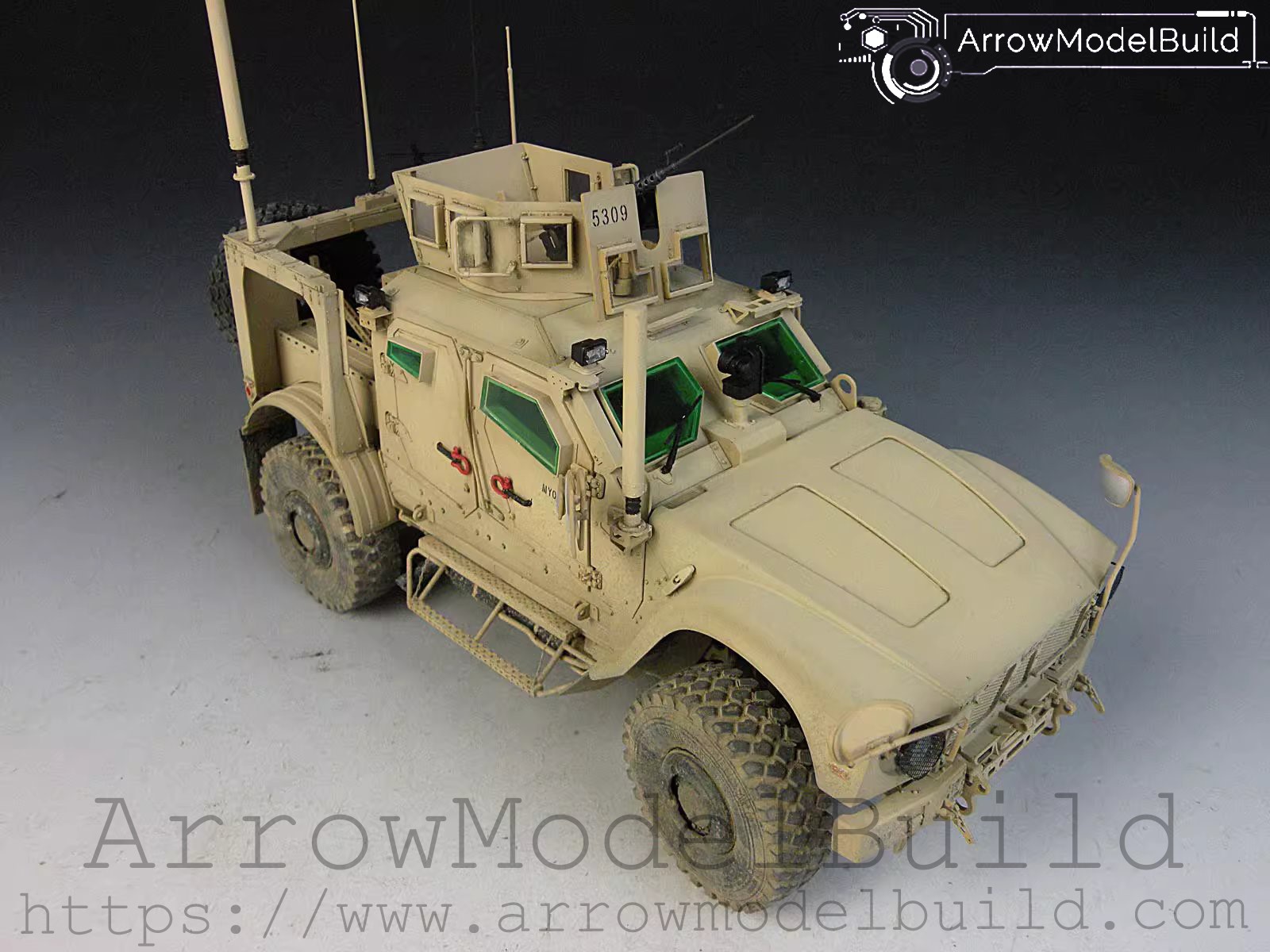 Picture of AeroModelBuild Wheatfield MATV Tank Vehicle Built & Painted 1/35 Model Kit
