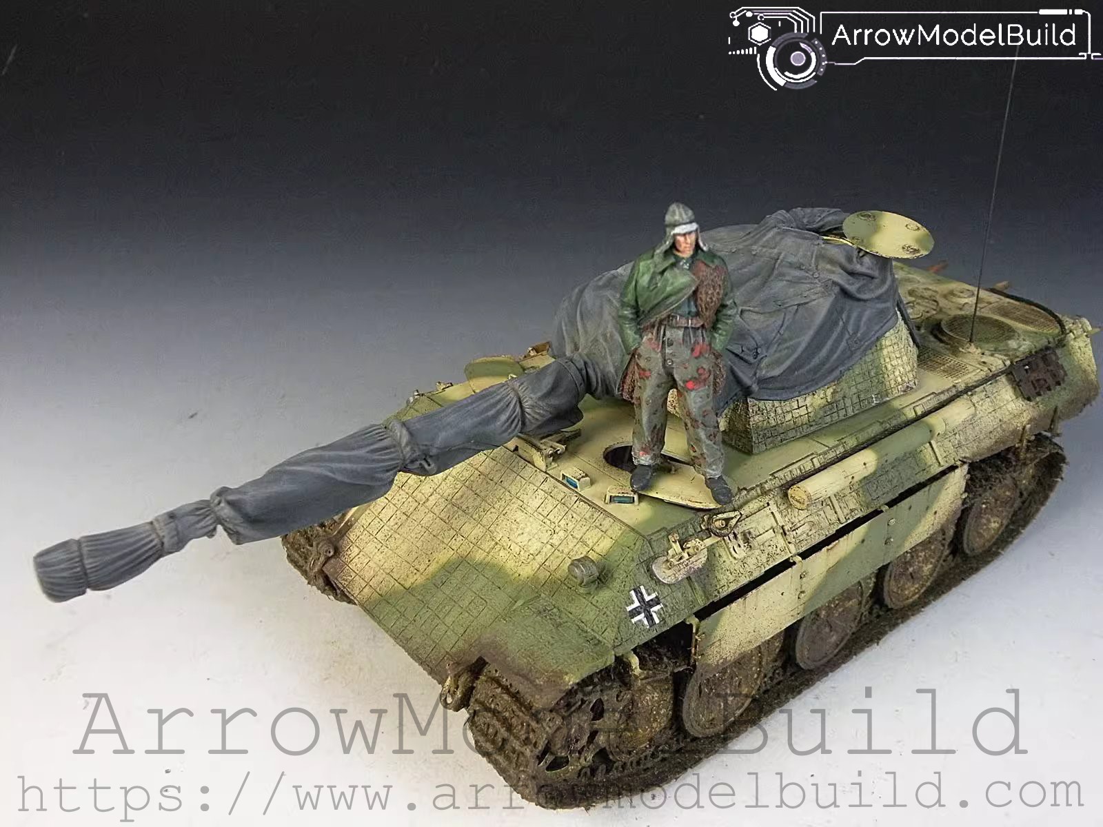 Picture of AeroModelBuild Leopard D Tank Vehicle Built & Painted 1/35 Model Kit