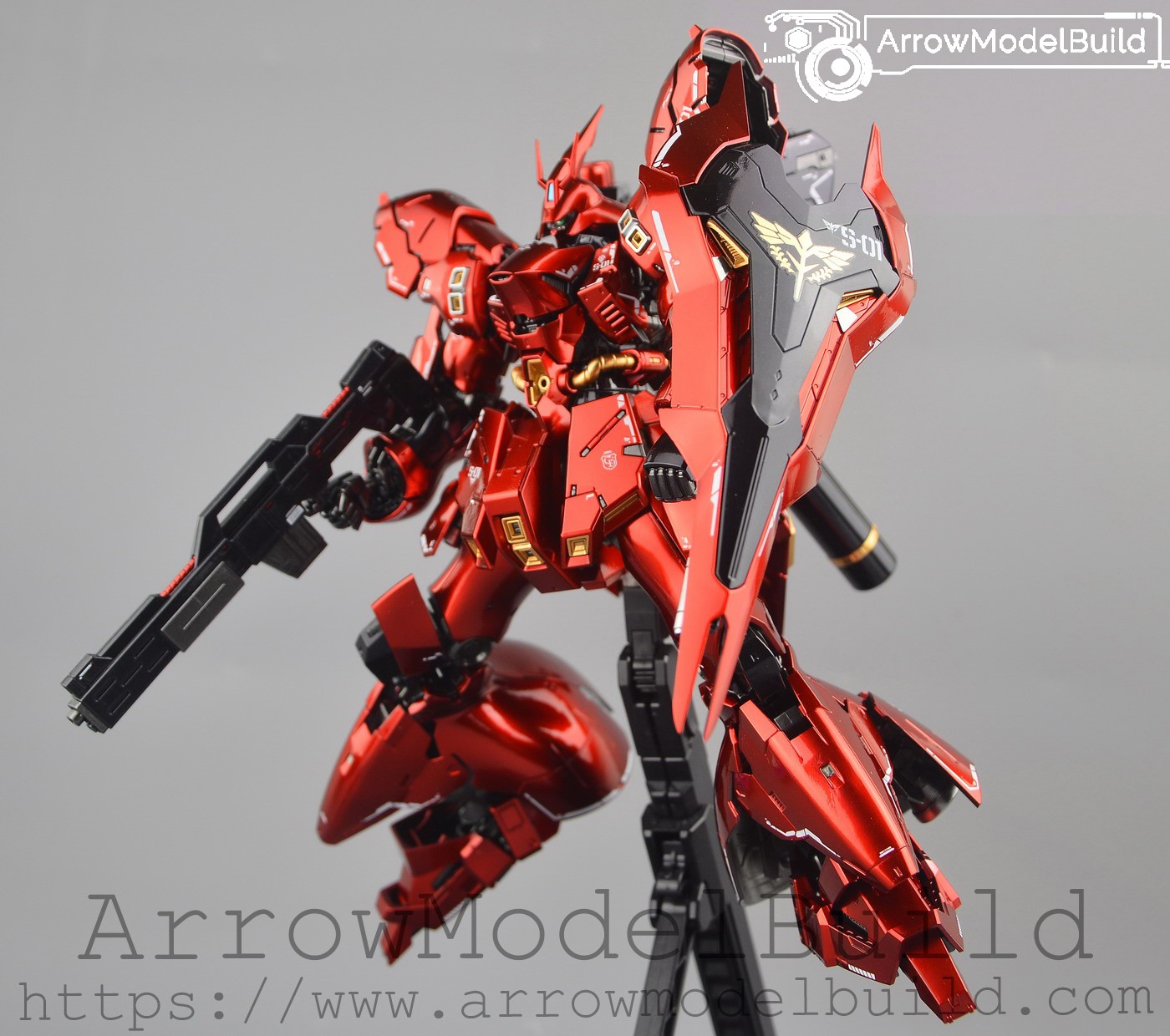 Picture of AeroModelBuild Sazabi Metal Color Built & Painted RG 1/144 Model Kit