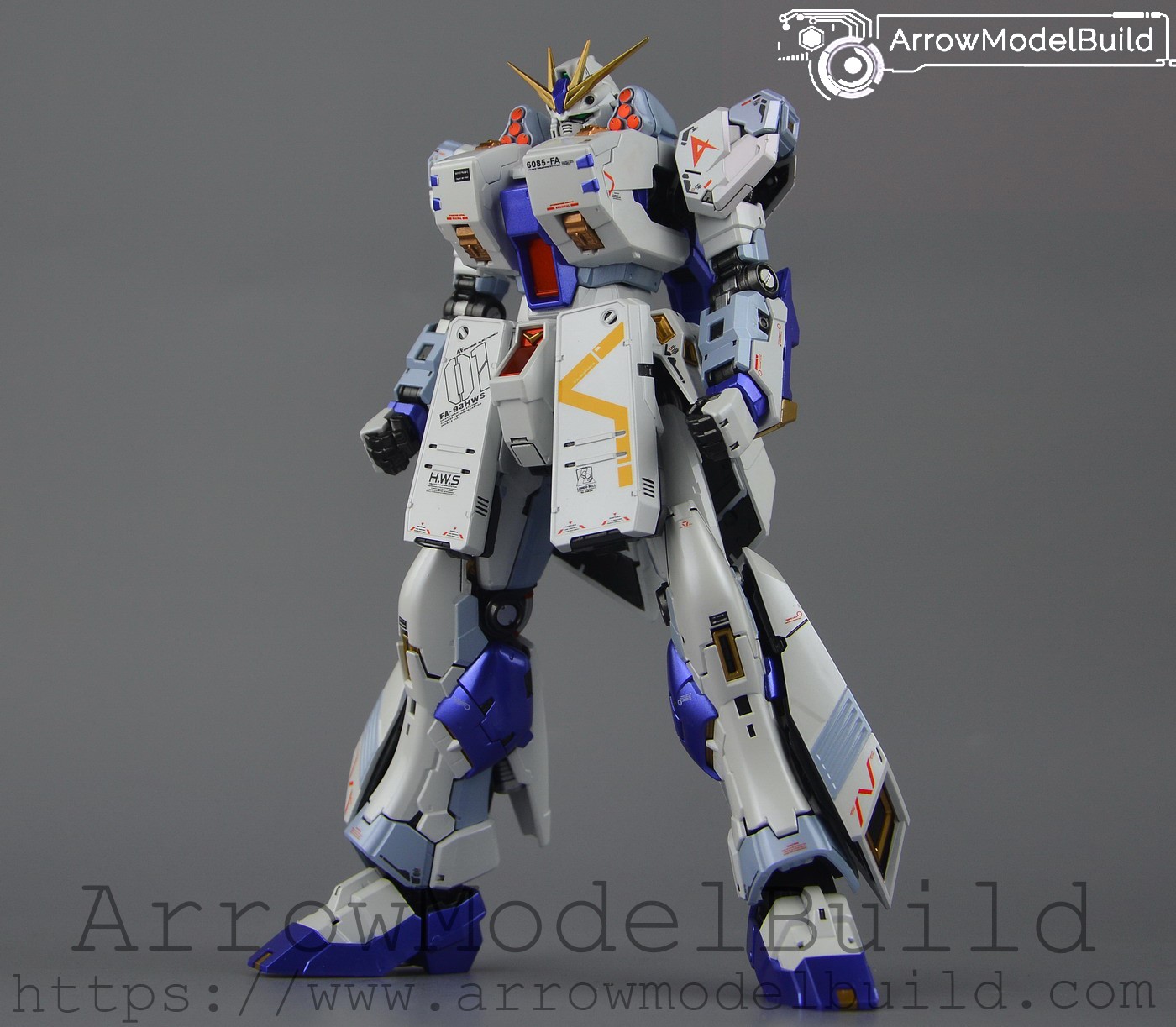 Picture of AeroModelBuild Nu Gundam Metal Built & Painted RG 1/144 Model Kit