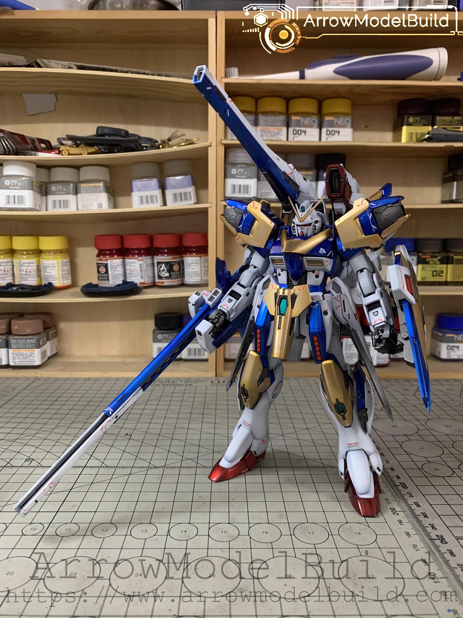 Picture of AeroModelBuild V2 Gundam AB (Light Shaping) Built & Painted MG 1/100 Model Kit