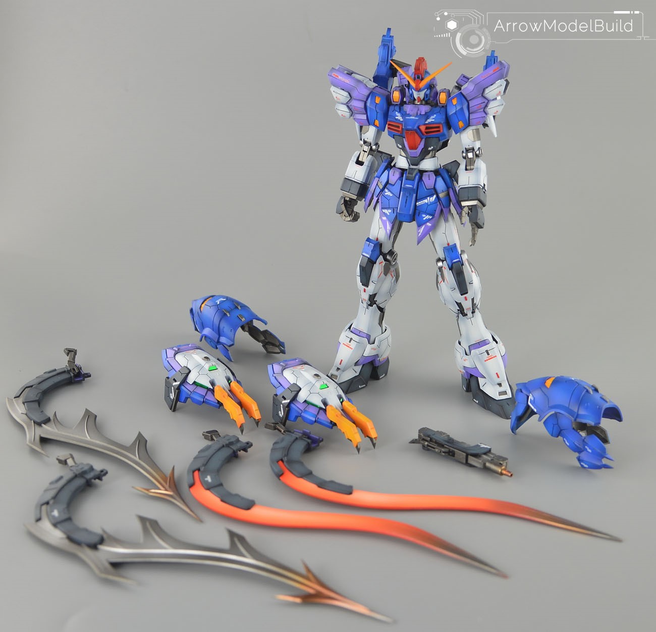 Picture of AeroModelBuild Sandrock Gundam Custom Resin kit Built & Painted MG 1/100 Model Kit