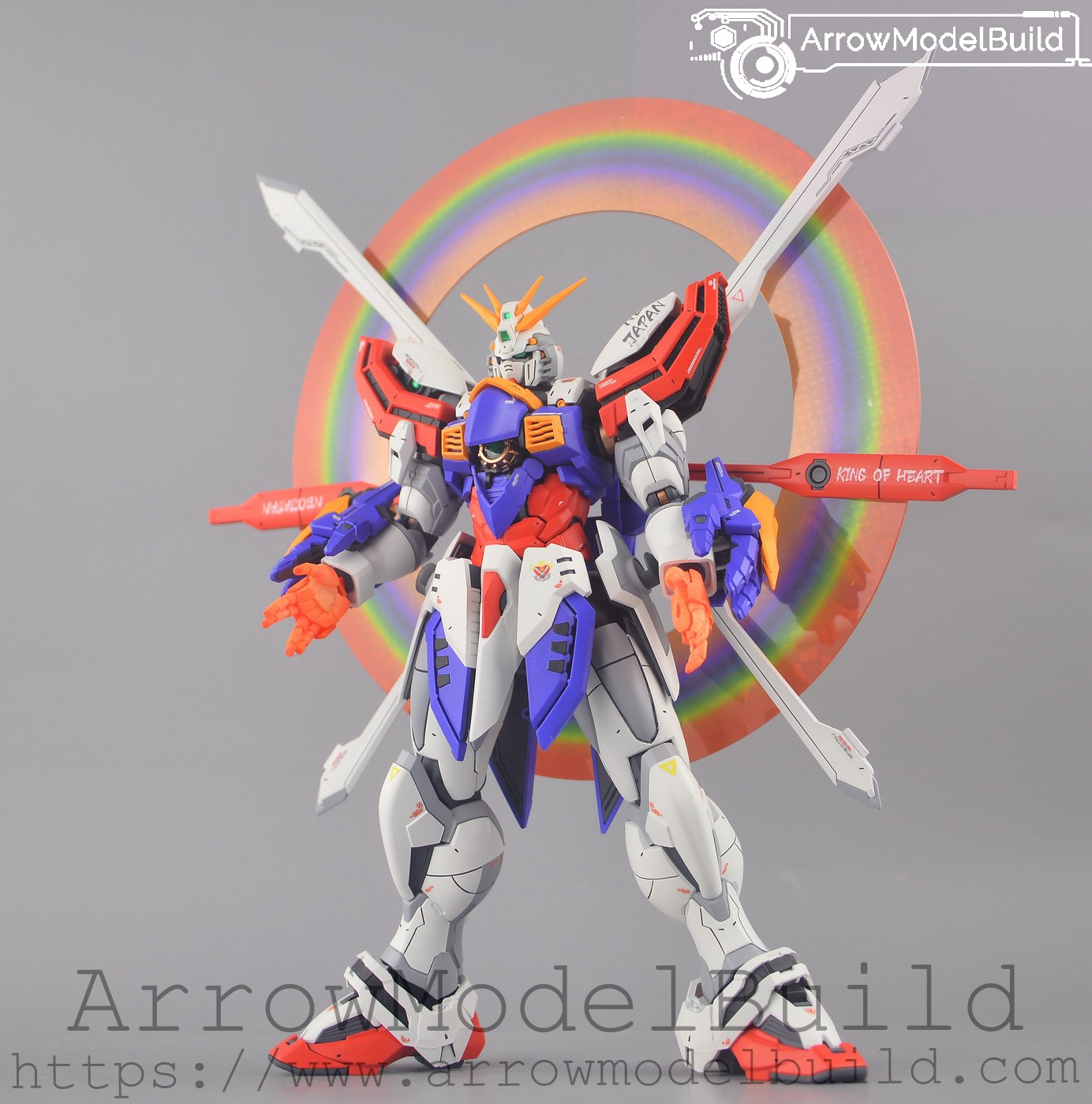 Picture of AeroModelBuild God Gundam (2.0) Built & Painted HIRM 1/100 Model Kit