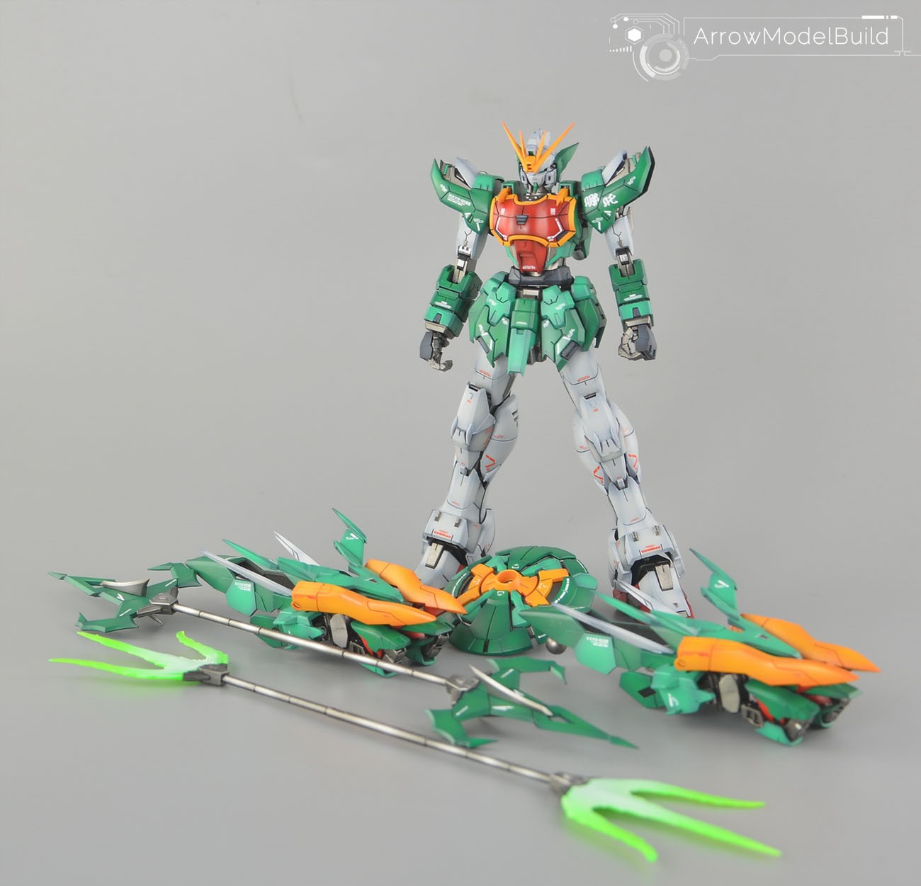 Picture of AeroModelBuild Nataku Altron Gundam EW Resin kit Built & Painted MG 1/100 Model Kit