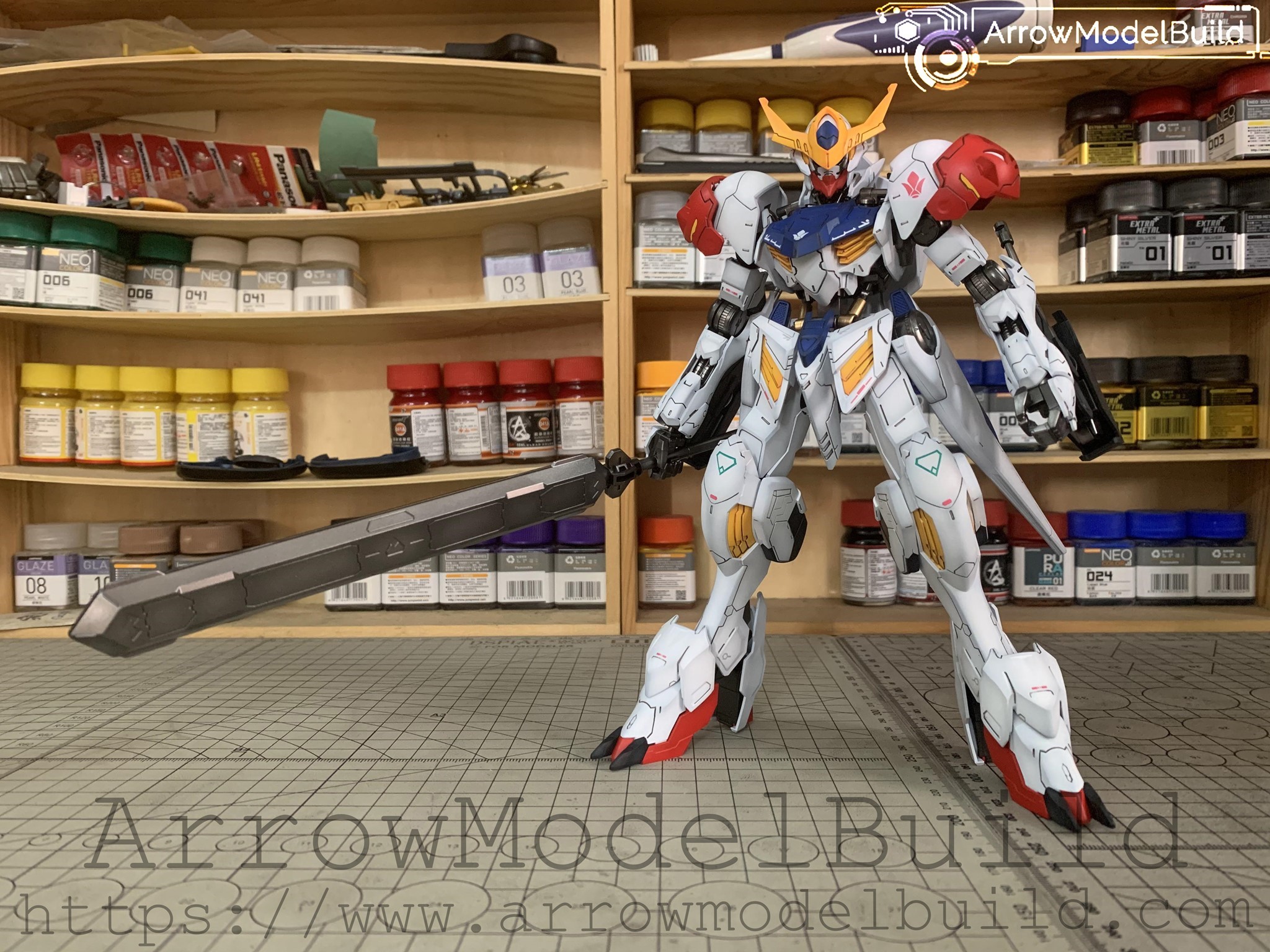 Picture of AeroModelBuild Barbatos Lupus Built & Painted MG 1/100 Model Kit