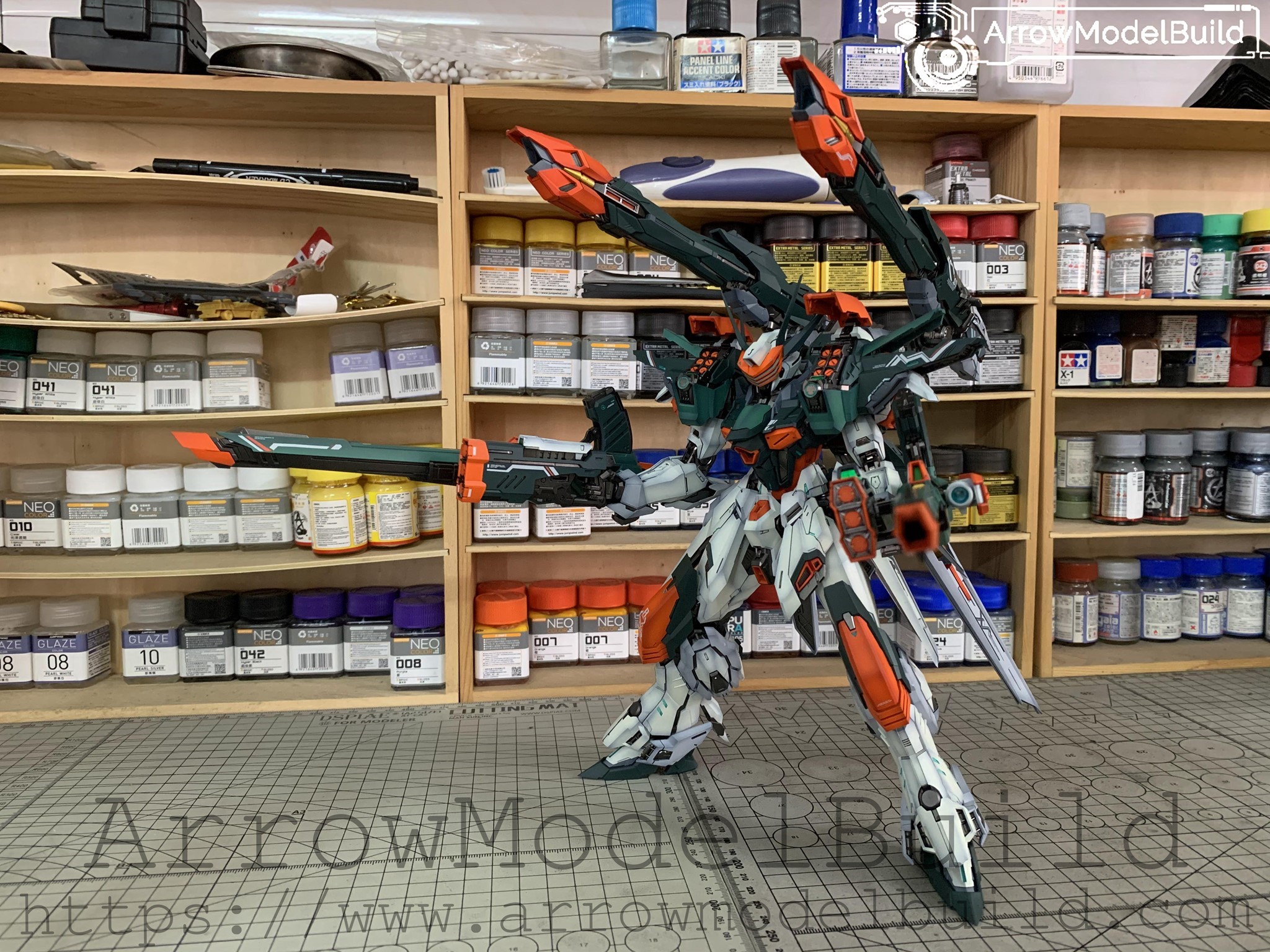 Picture of AeroModelBuild Verde Buster Gundam Built & Painted MG 1/100 Model Kit