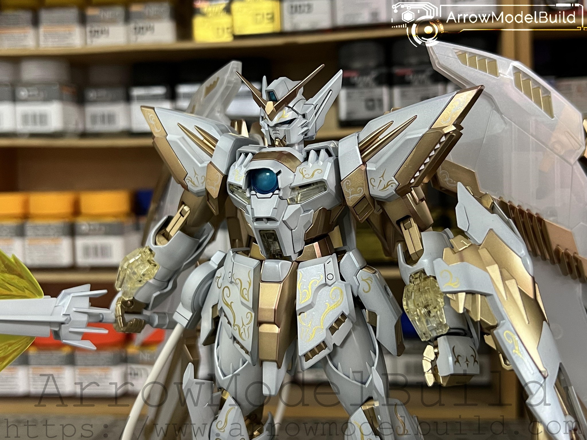 Picture of AeroModelBuild Gundam Epyon EW (Clear White) Built & Painted Built & Painted MG 1/100 Model Kit