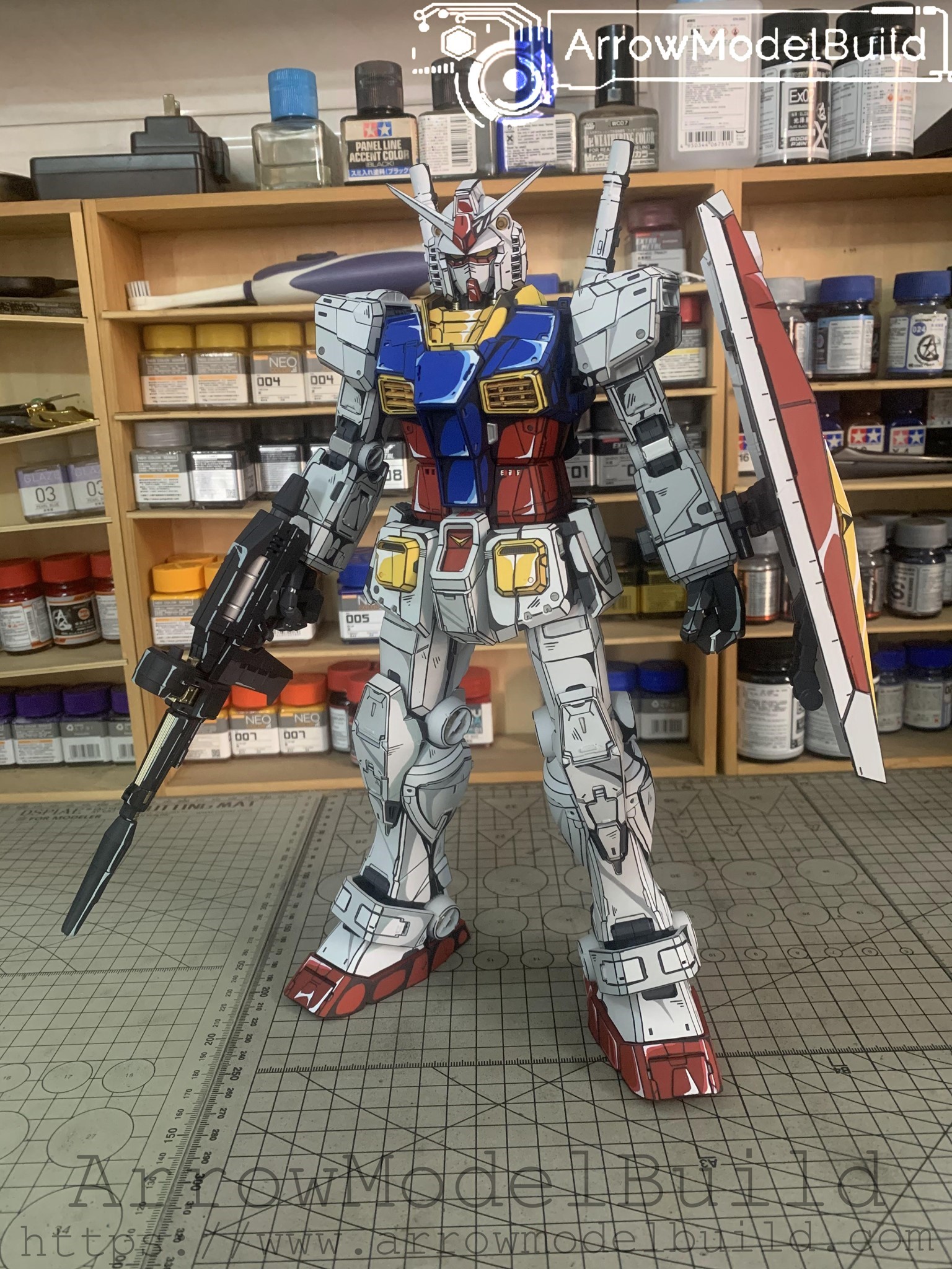 Picture of AeroModelBuild PGU-78 Gundam (Two-Dimensional Painting Version) Built & Painted PG 1/60 Model Kit