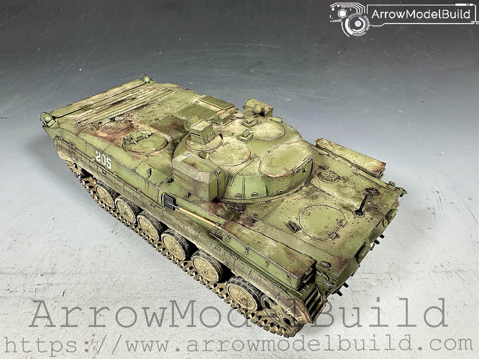 Picture of AeroModelBuild PRP-4 "Nard" (1V121) Military Tank Built & Painted 1/35 Model Kit