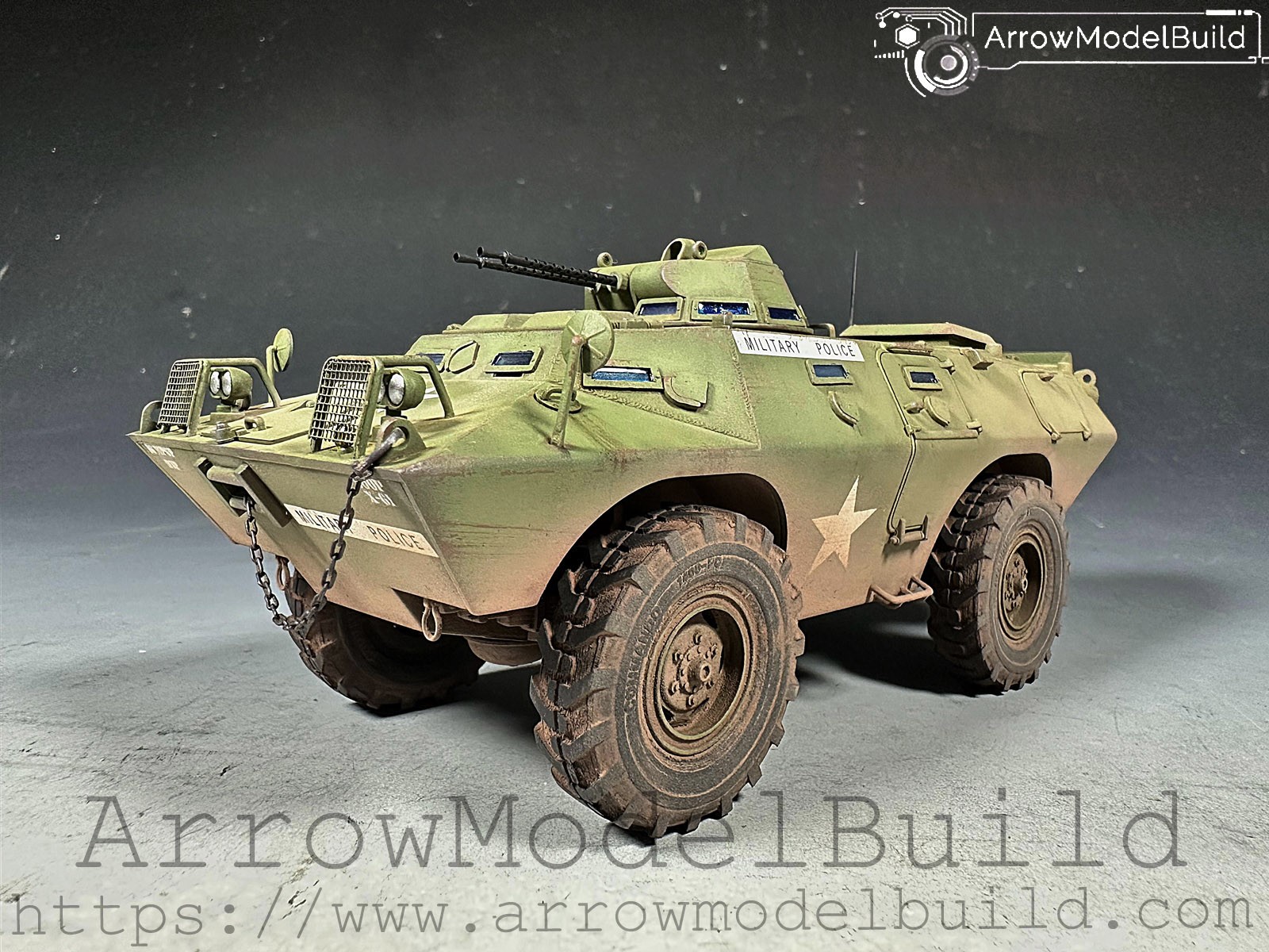 Picture of AeroModelBuild M706 Military Tank Built & Painted 1/35 Model Kit