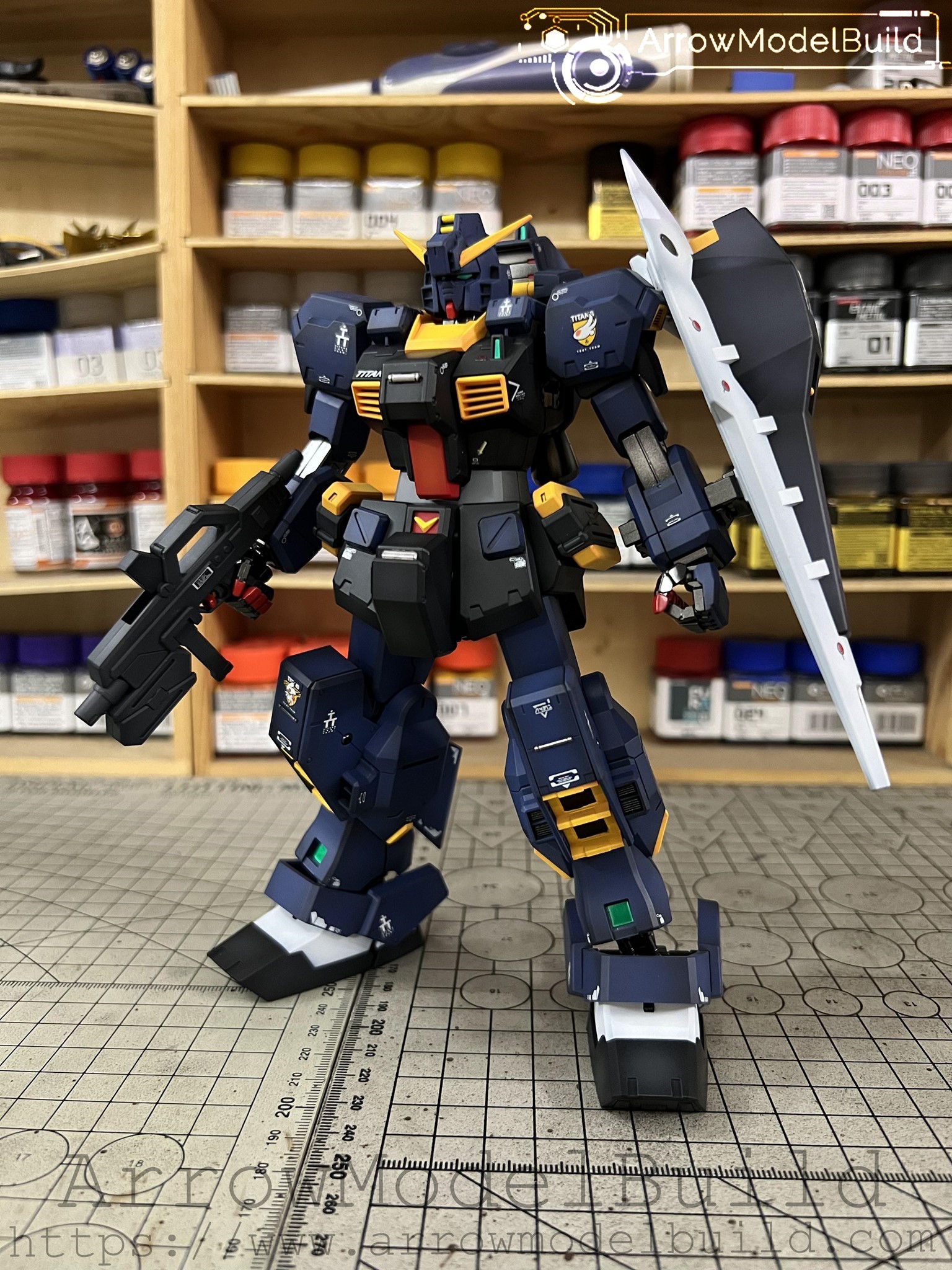 Picture of AeroModelBuild TR-1 Hazel Gundam Built & Painted 1/100 Model Kit