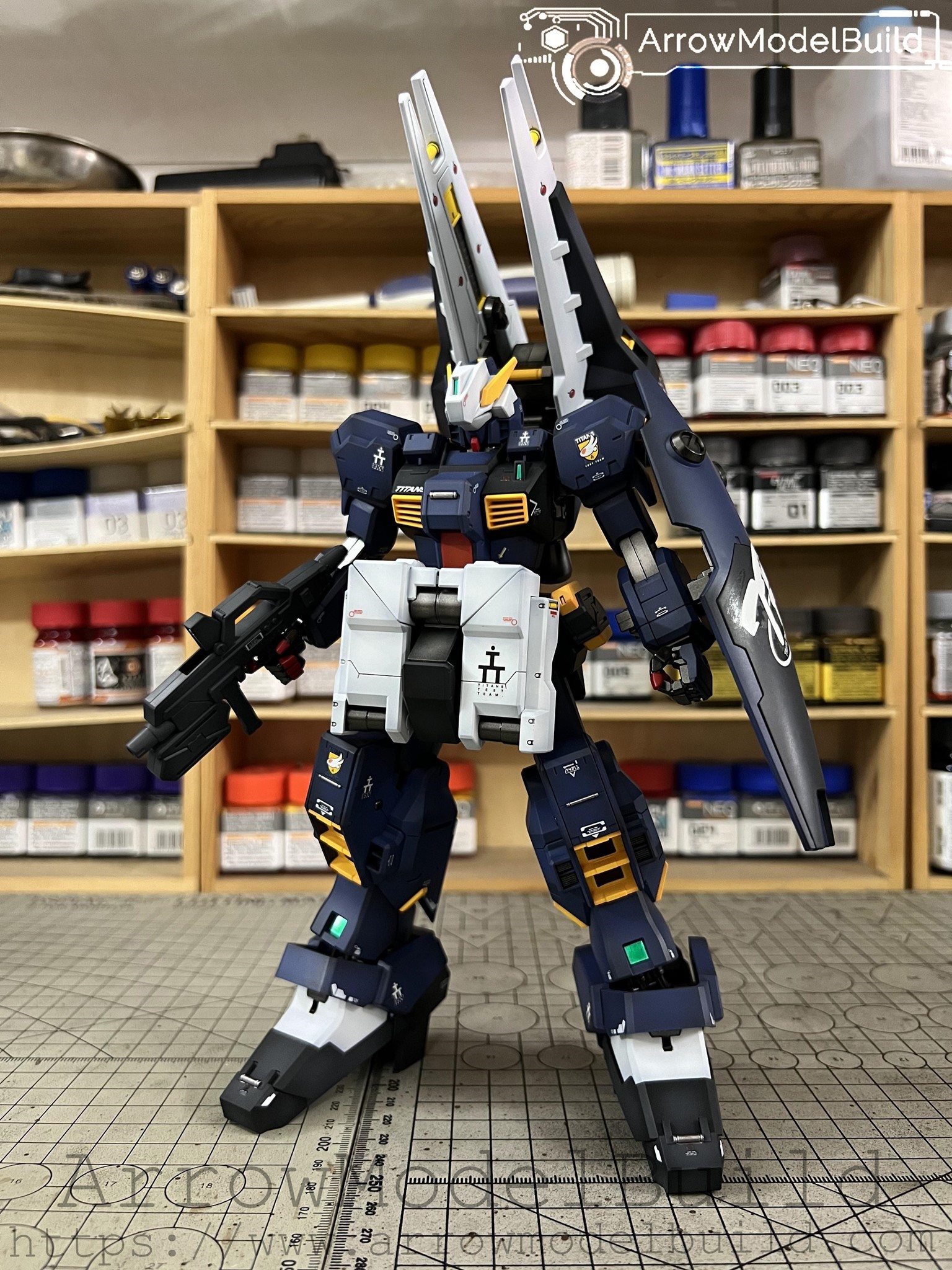 Picture of AeroModelBuild TR-1 Hazel Gundam (Advanced Type) Built & Painted 1/100 Model Kit
