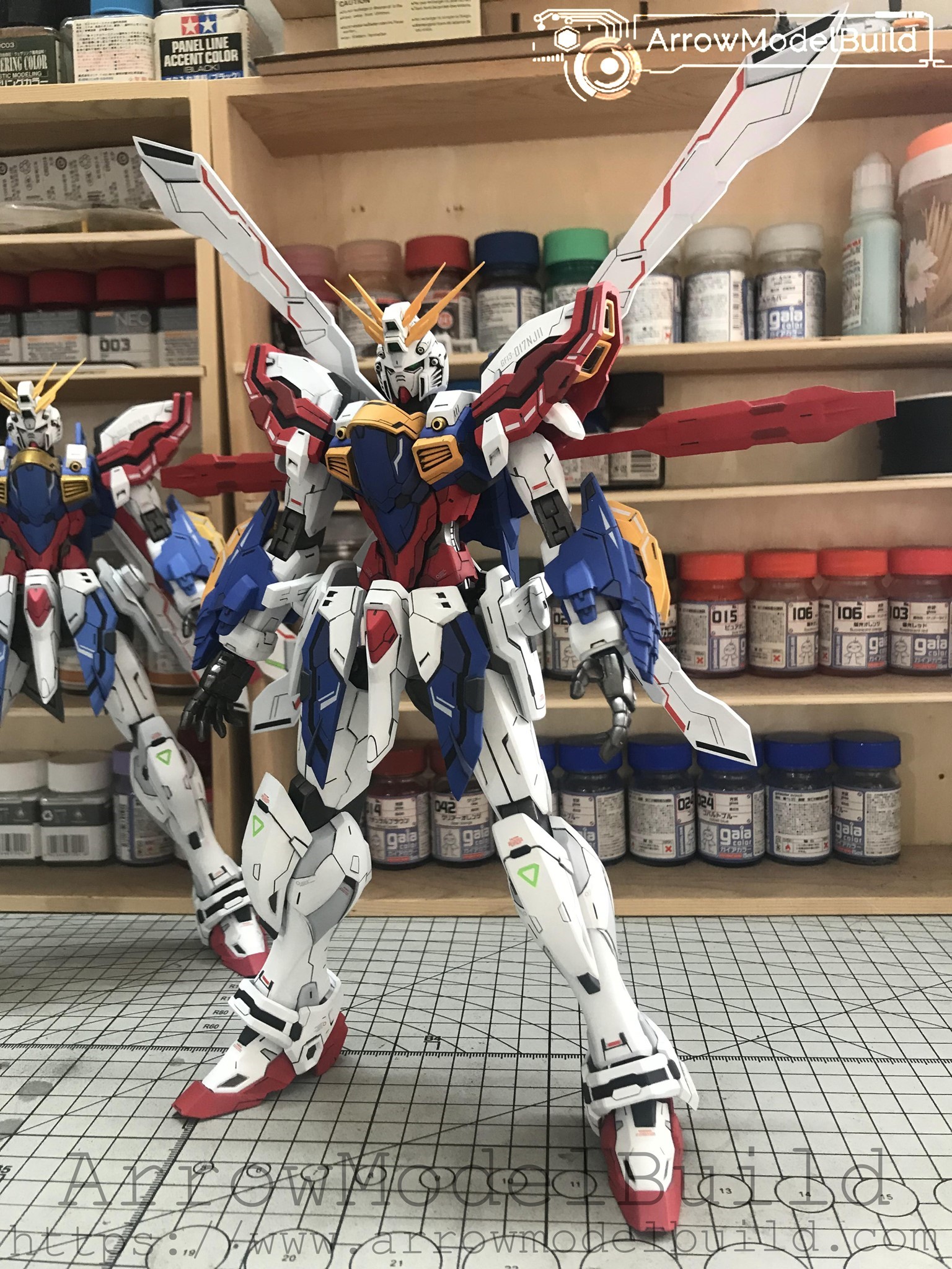 Picture of AeroModelBuild God Gundam (3.0) Built & Painted MG 1/100 Model Kit