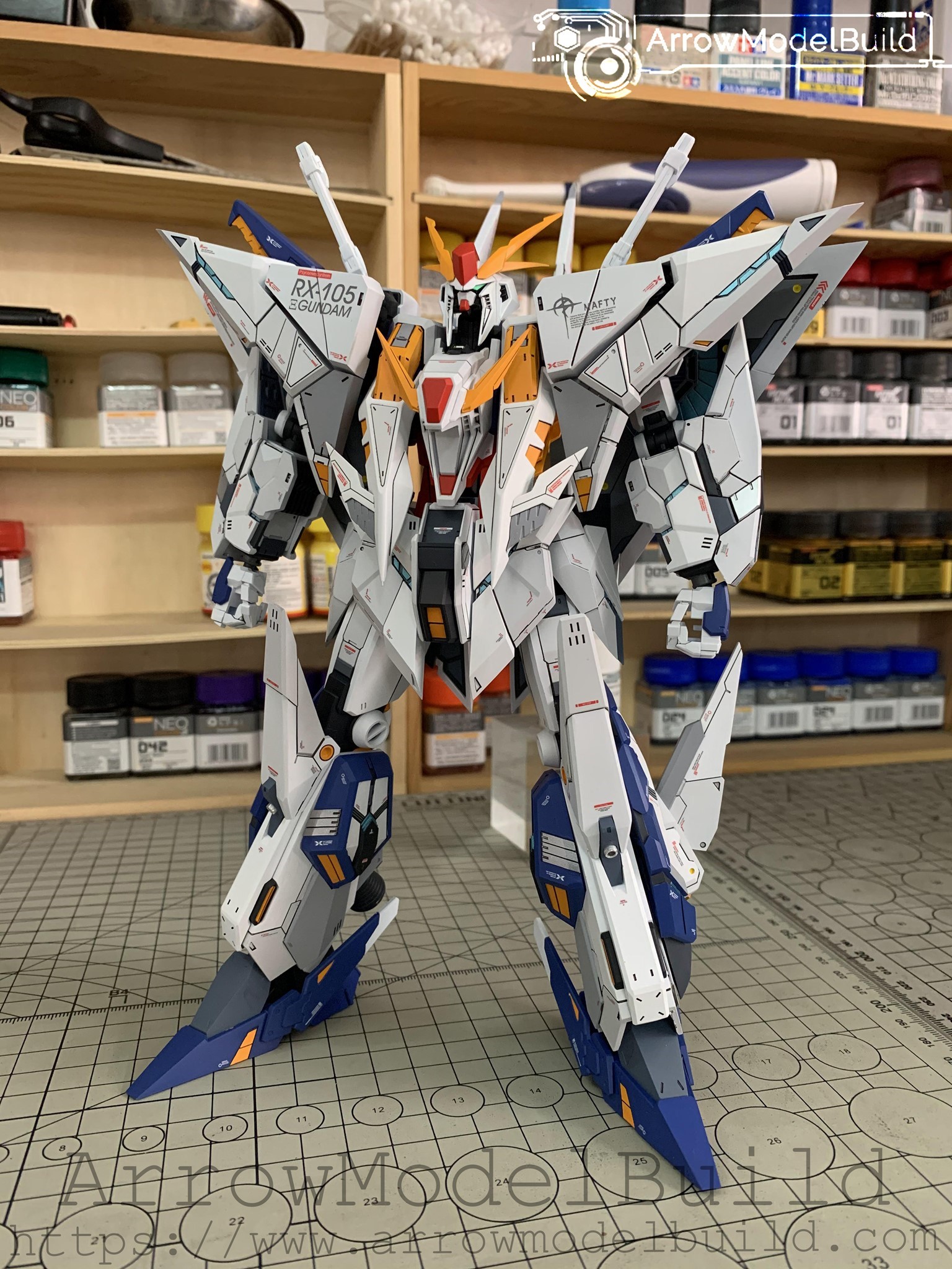 Picture of AeroModelBuild Gundam Xi Gundam Built & Painted HG 1/144 Resin Model Kit