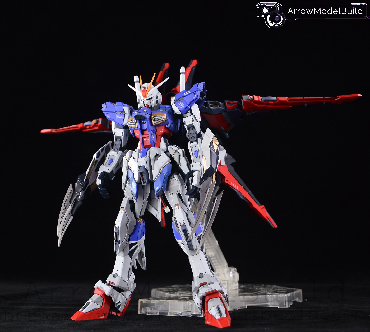 Picture of AeroModelBuild Force Impulse Gundam (2.0) with LED and Pilot Built & Painted 1/100 Resin Model Kit