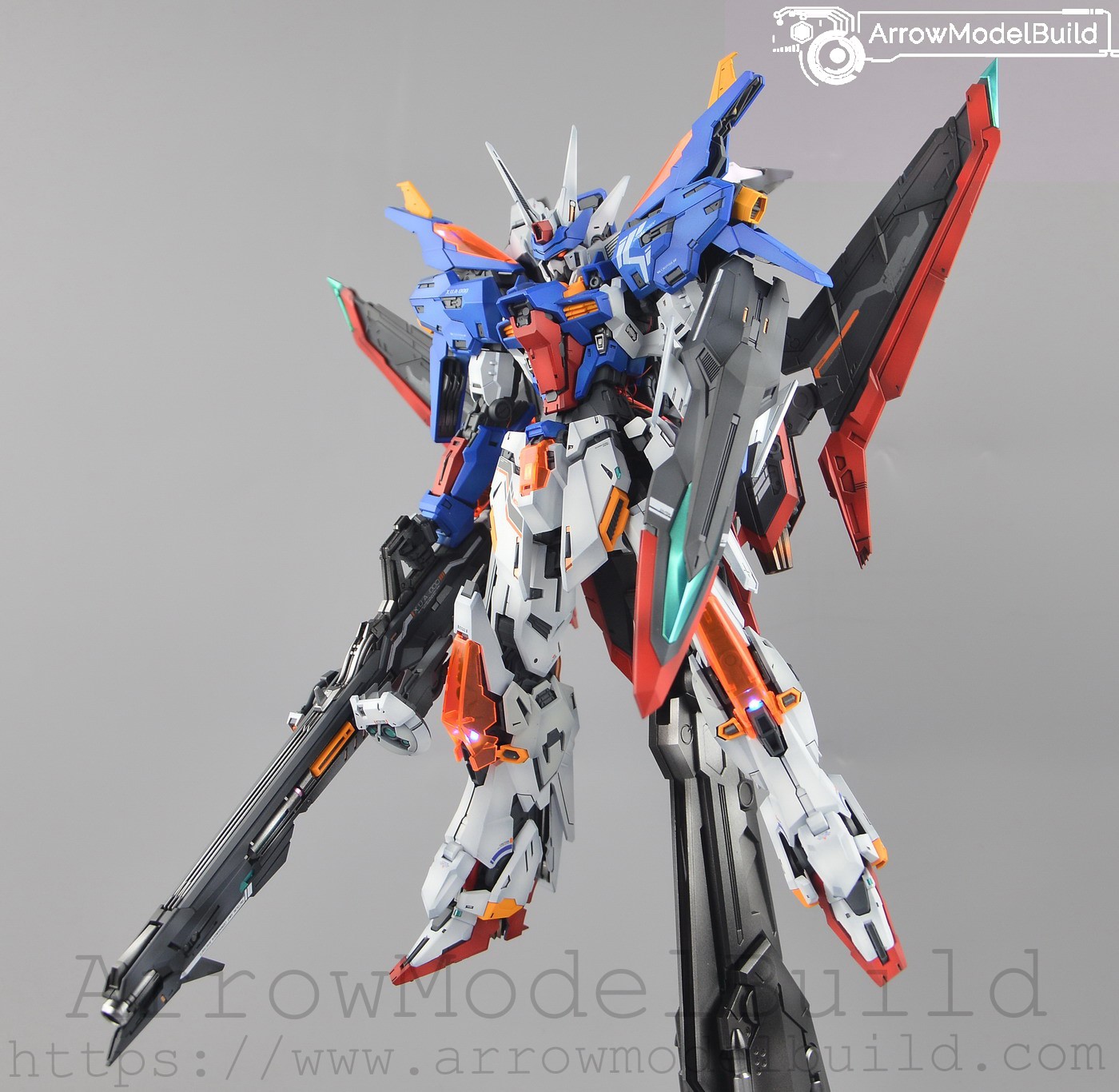 Picture of AeroModelBuild Genesis Gundam (Z Gundam Color 2.0) with LED and Pilot Built & Painted MG 1/100 Model Kit