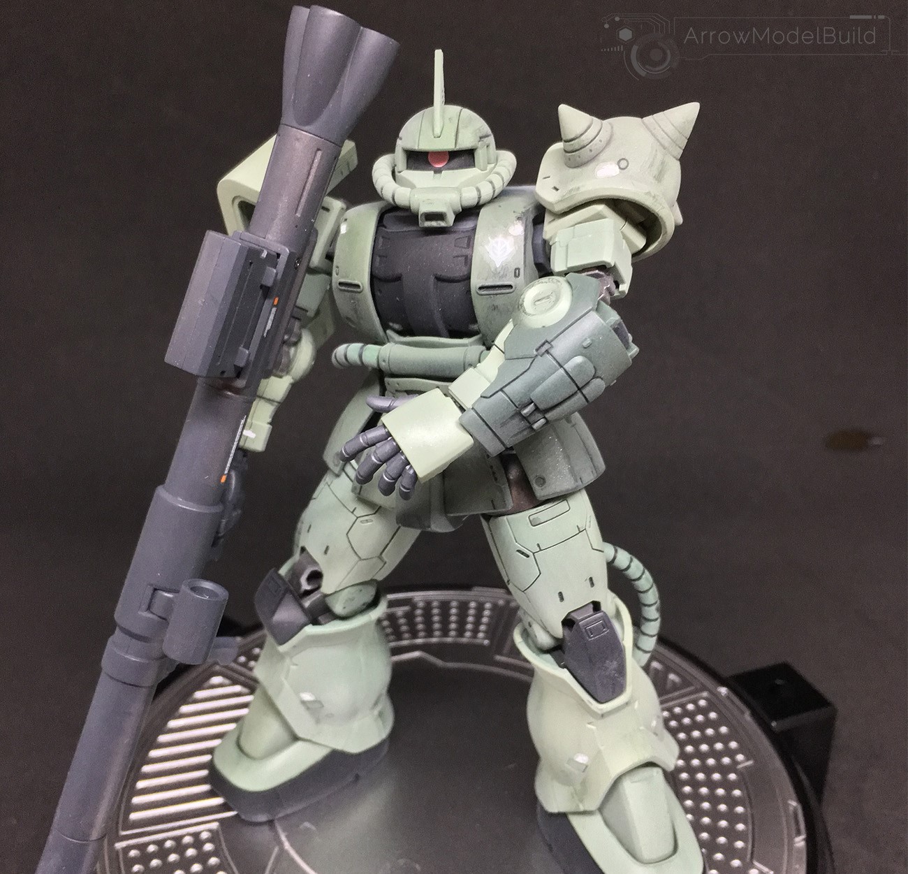 Picture of AeroModelBuild Zaku Type C/ C-5 (Weathering) Built & Painted HG 1/144 Model Kit 