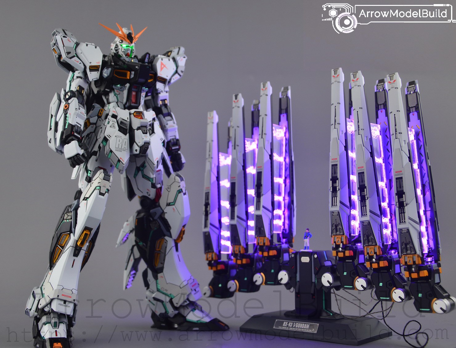 Picture of AeroModelBuild Nu Gundam Built & Painted MG 1/100 Model Kit
