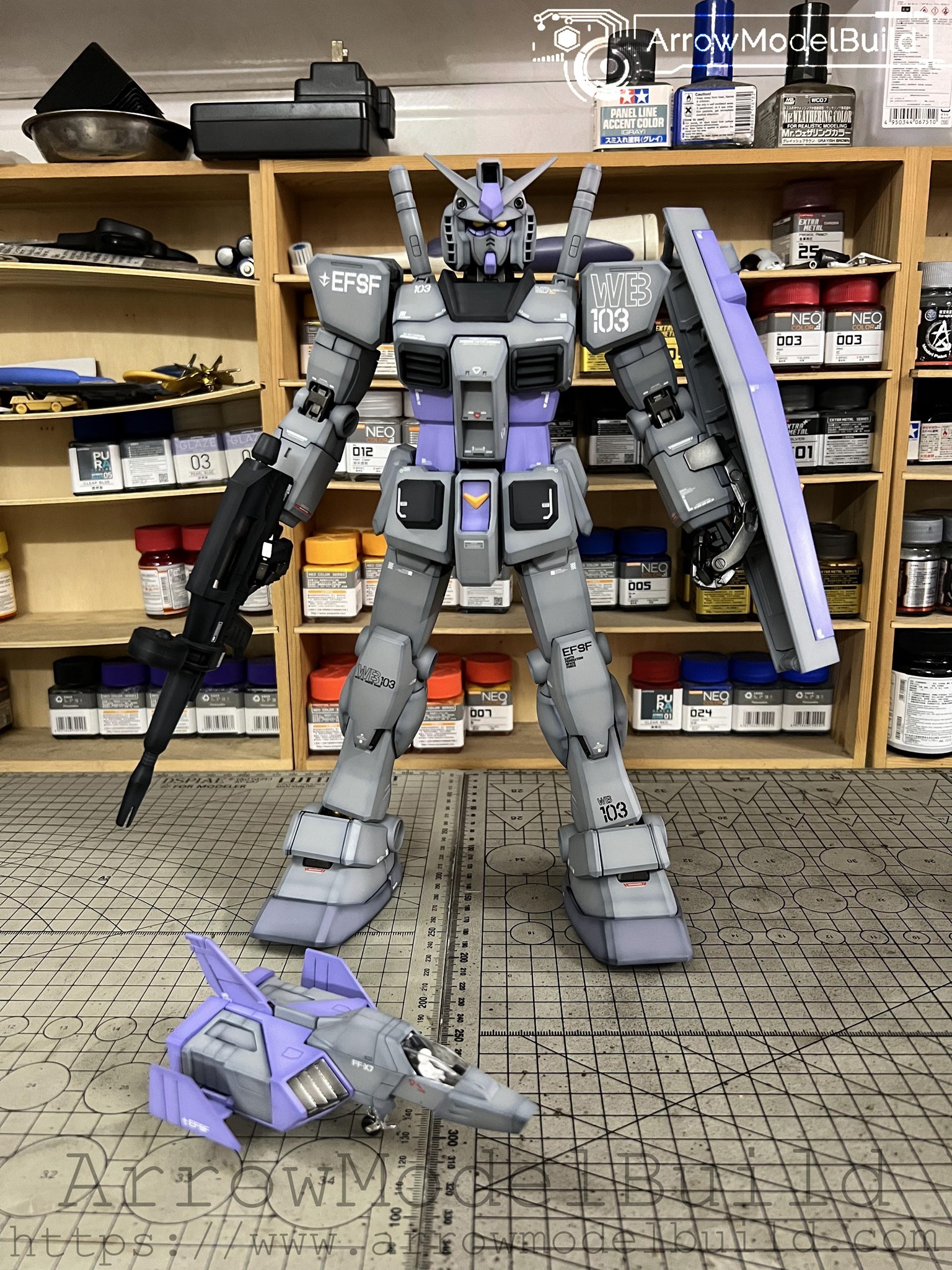 Picture of AeroModelBuild RX-78-2 Gundam (Shadow Effect) Built & Painted PG 1/60 Model Kit