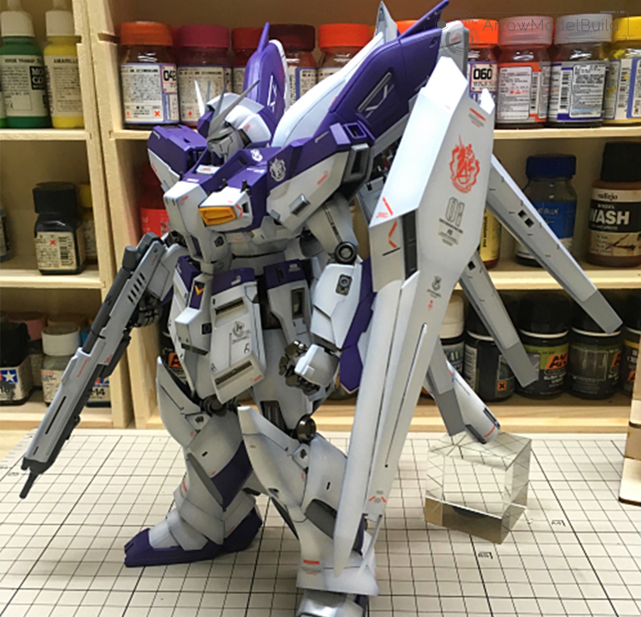 Picture of AeroModelBuild Hi-Nu Gundam Ver Ka Built & Painted MG 1/100 Model Kit