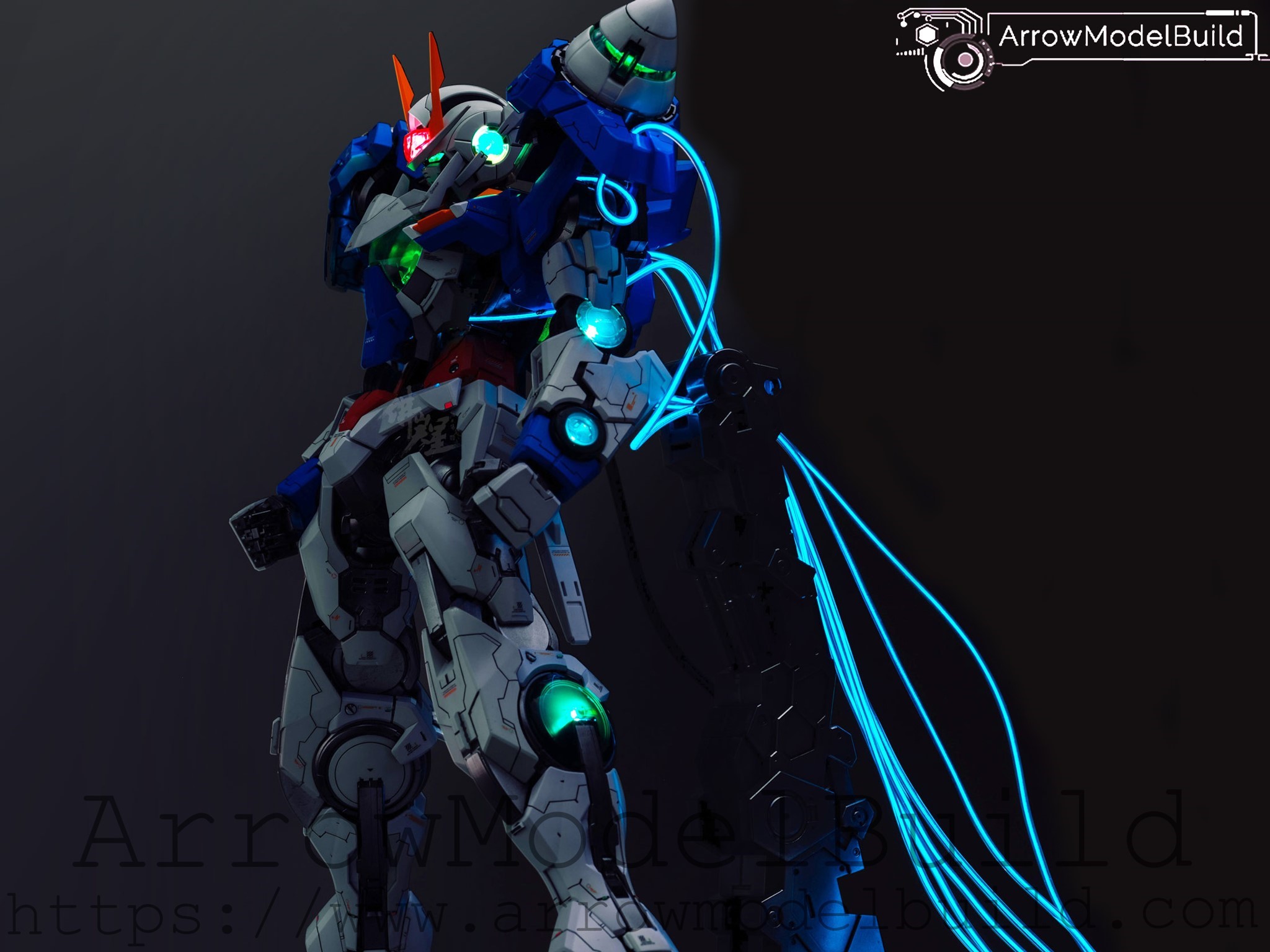 Picture of AeroModelBuild Exia Quantum 00R Gundam Built & Painted PG 1/60 Model Kit