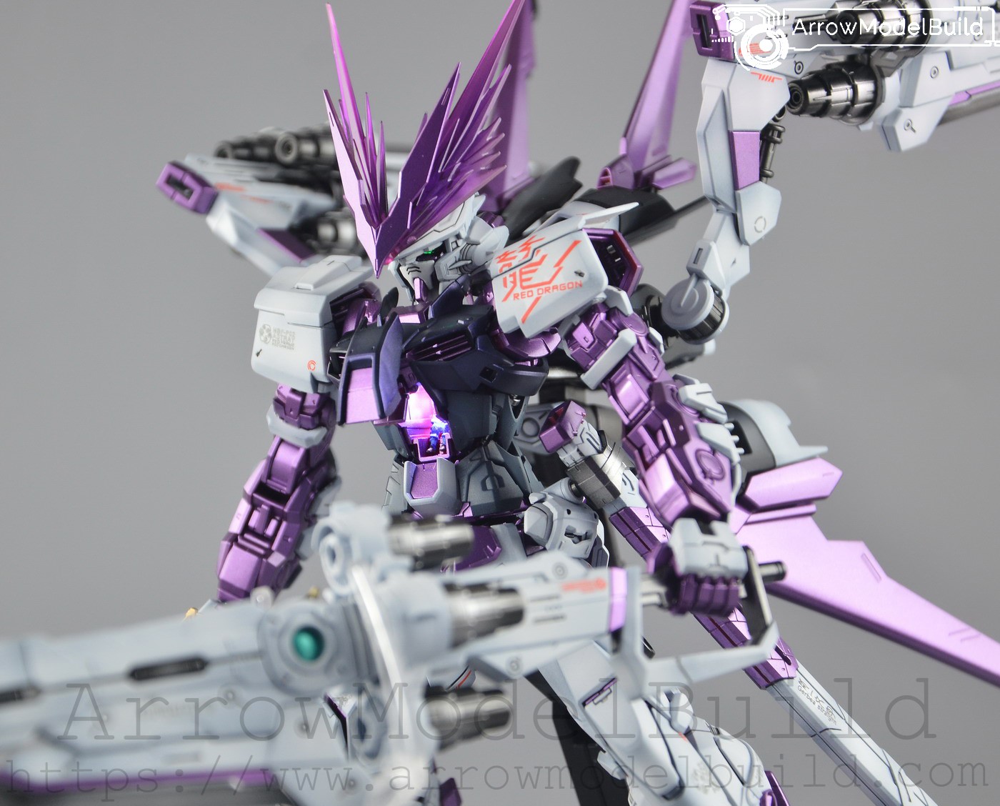 Picture of AeroModelBuild Astray Red Dragon (Purple) Painted Pilot with LED Built & Painted MG 1/100 Model Kit