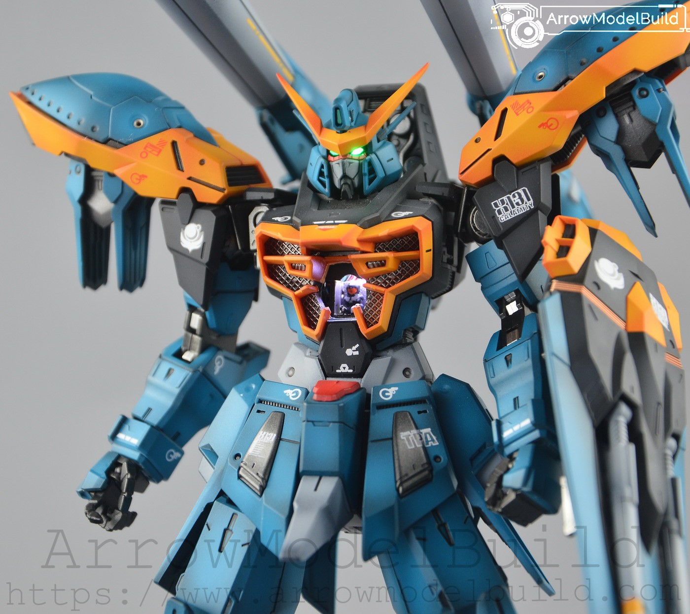Picture of AeroModelBuild Calamity Gundam Painted Pilot with LED Built & Painted MG 1/100 Model Kit