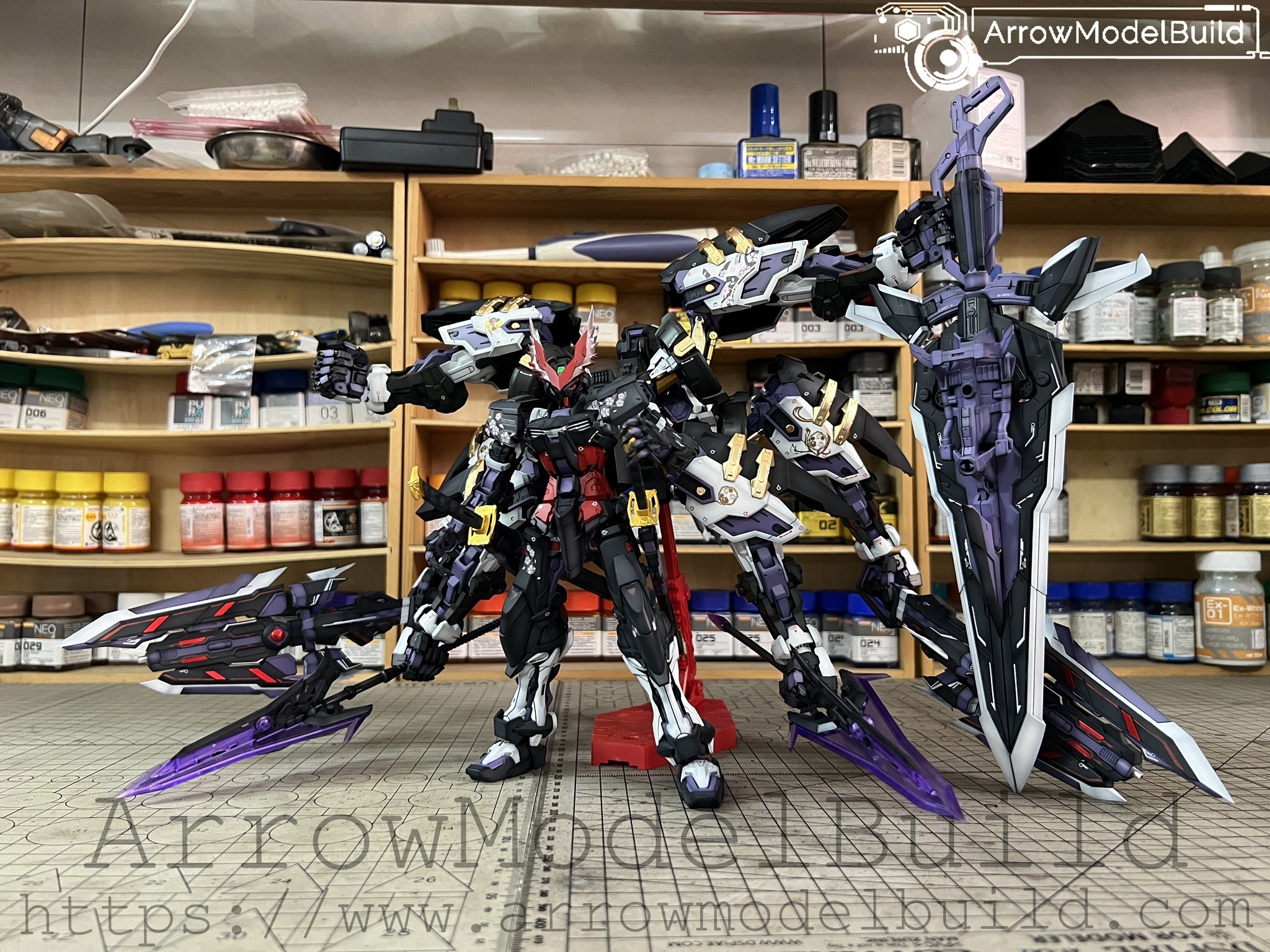 Picture of AeroModelBuild Red Astray Gundam (Eight Armed Form) Built & Painted MG 1/100 Model Kit